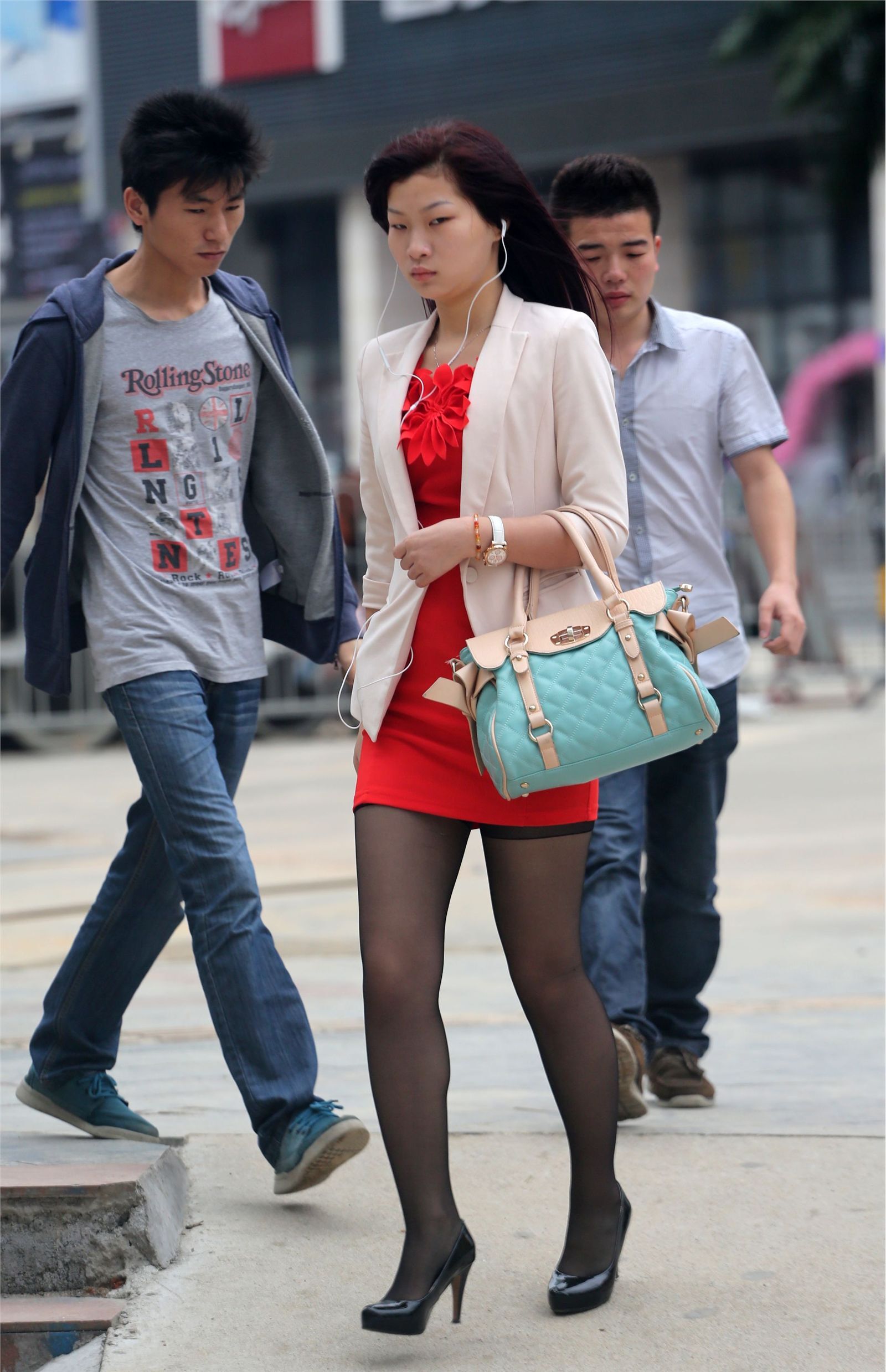 原创街拍丝袜美女078