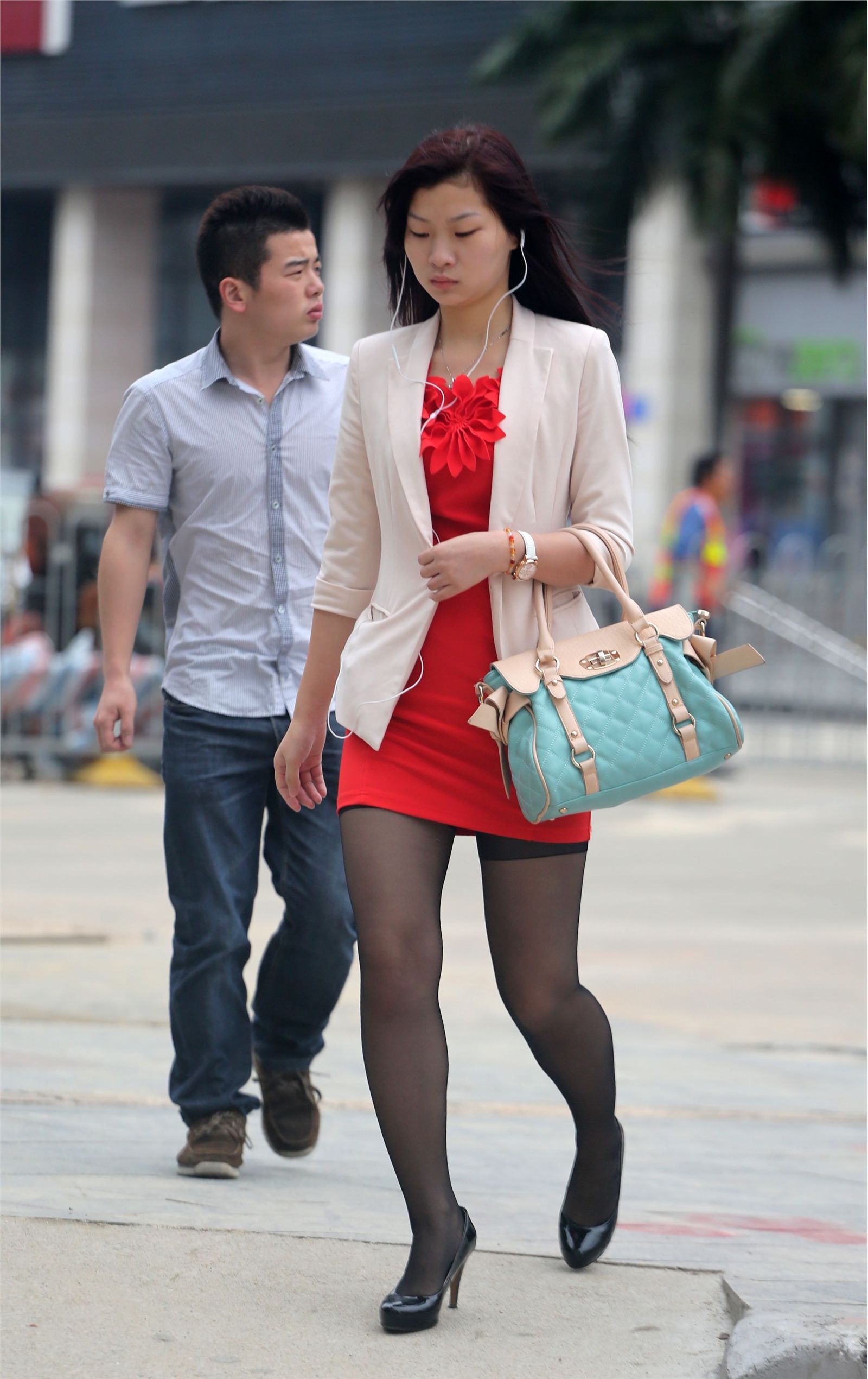 原创街拍丝袜美女078