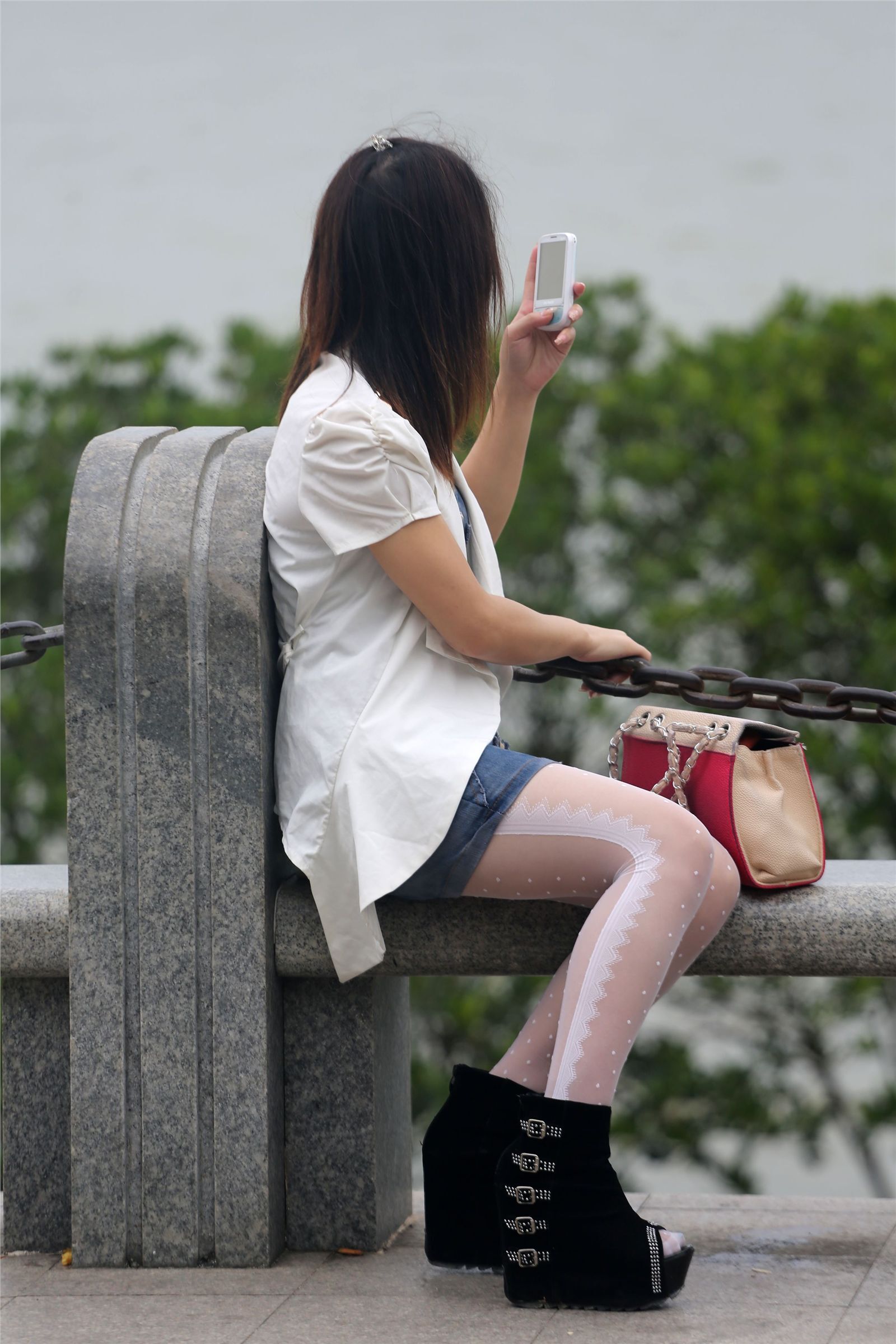 原创街拍丝袜美女078