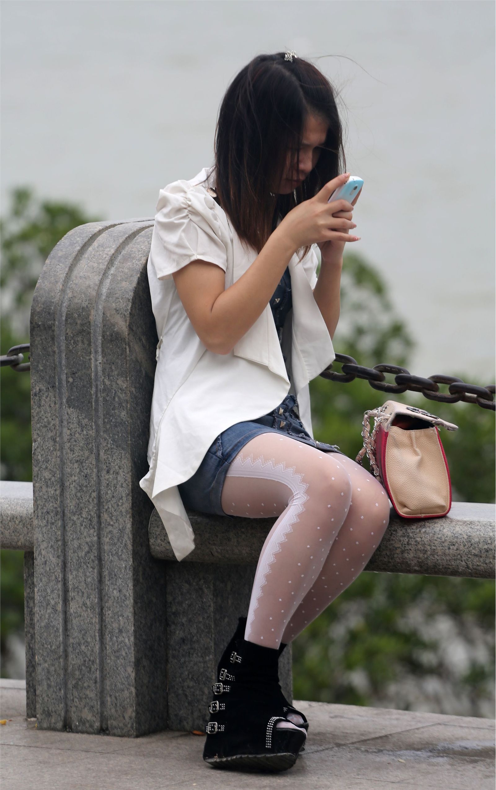 原创街拍丝袜美女078