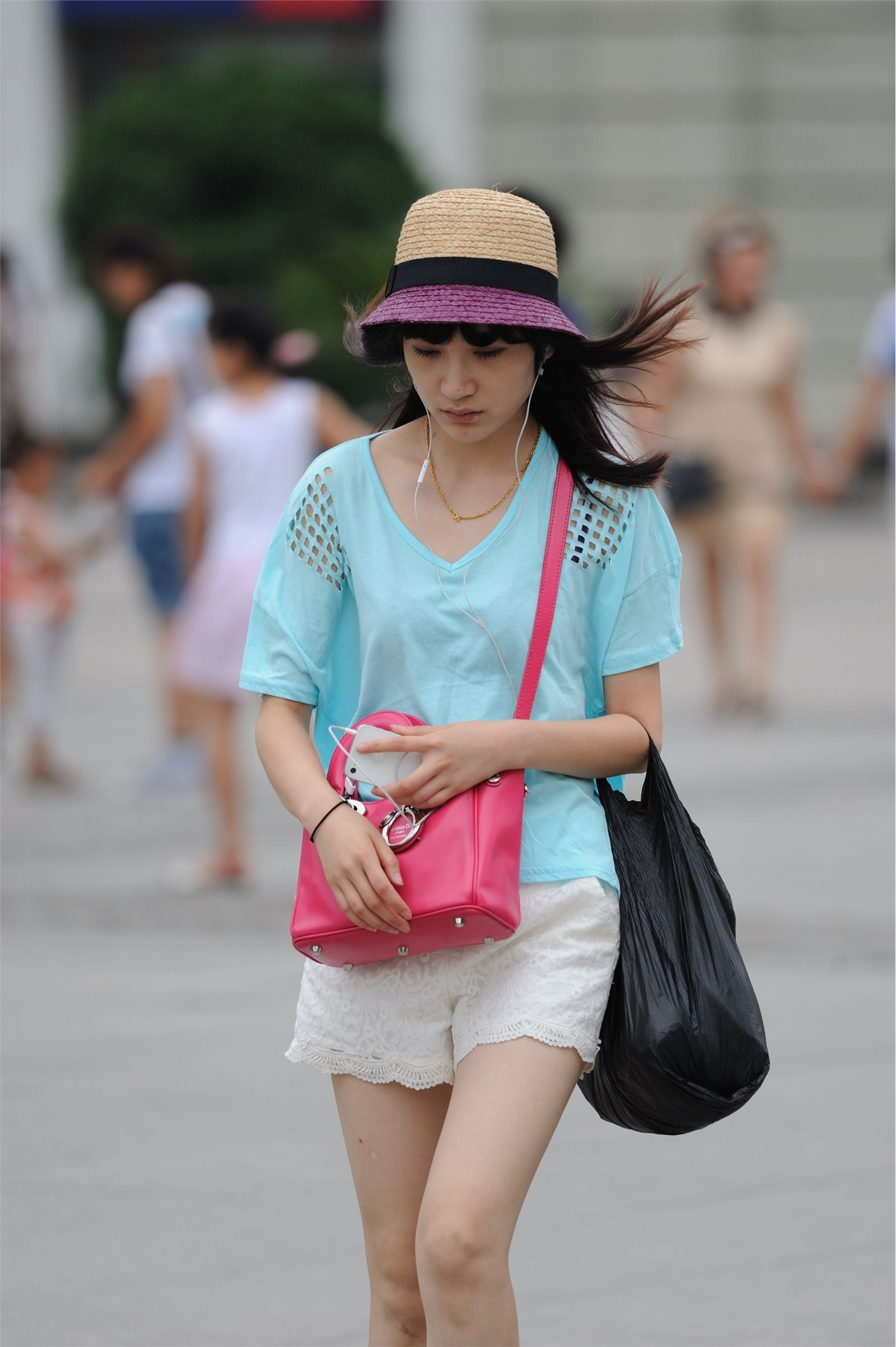 原创街拍丝袜美女079