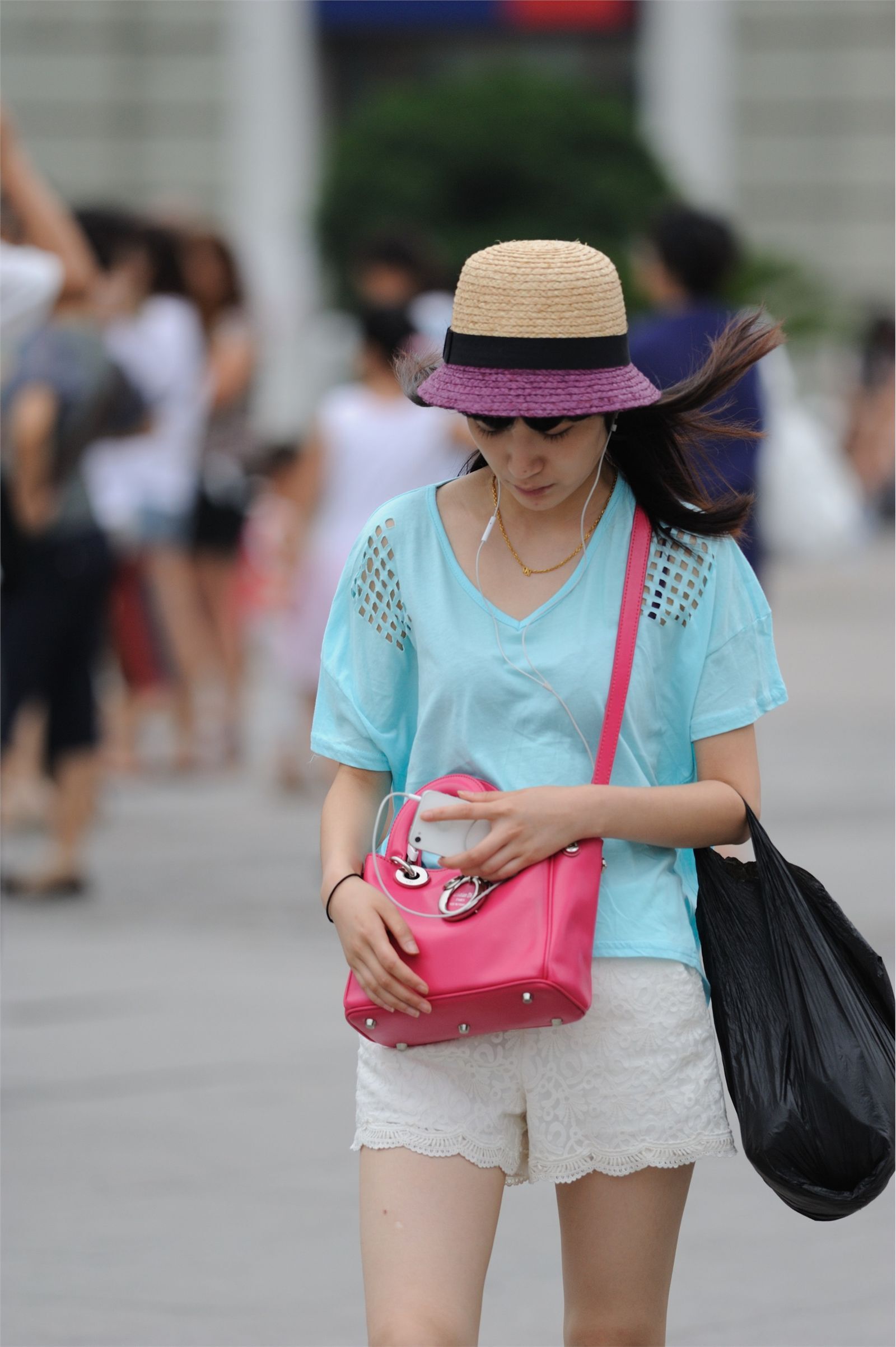 原创街拍丝袜美女079