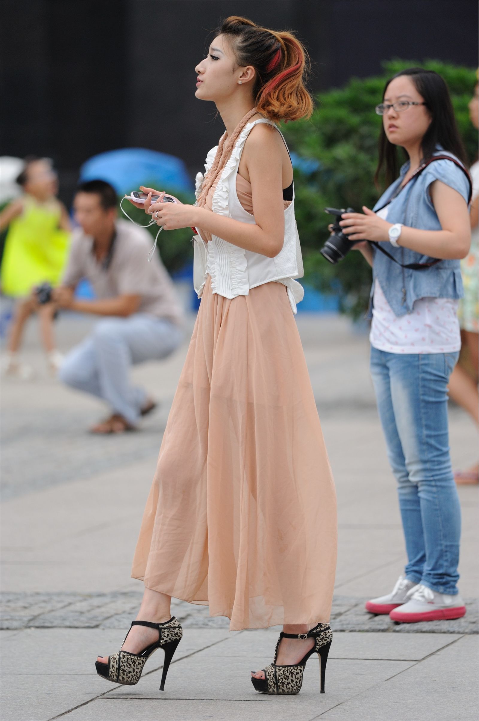 原创街拍丝袜美女079