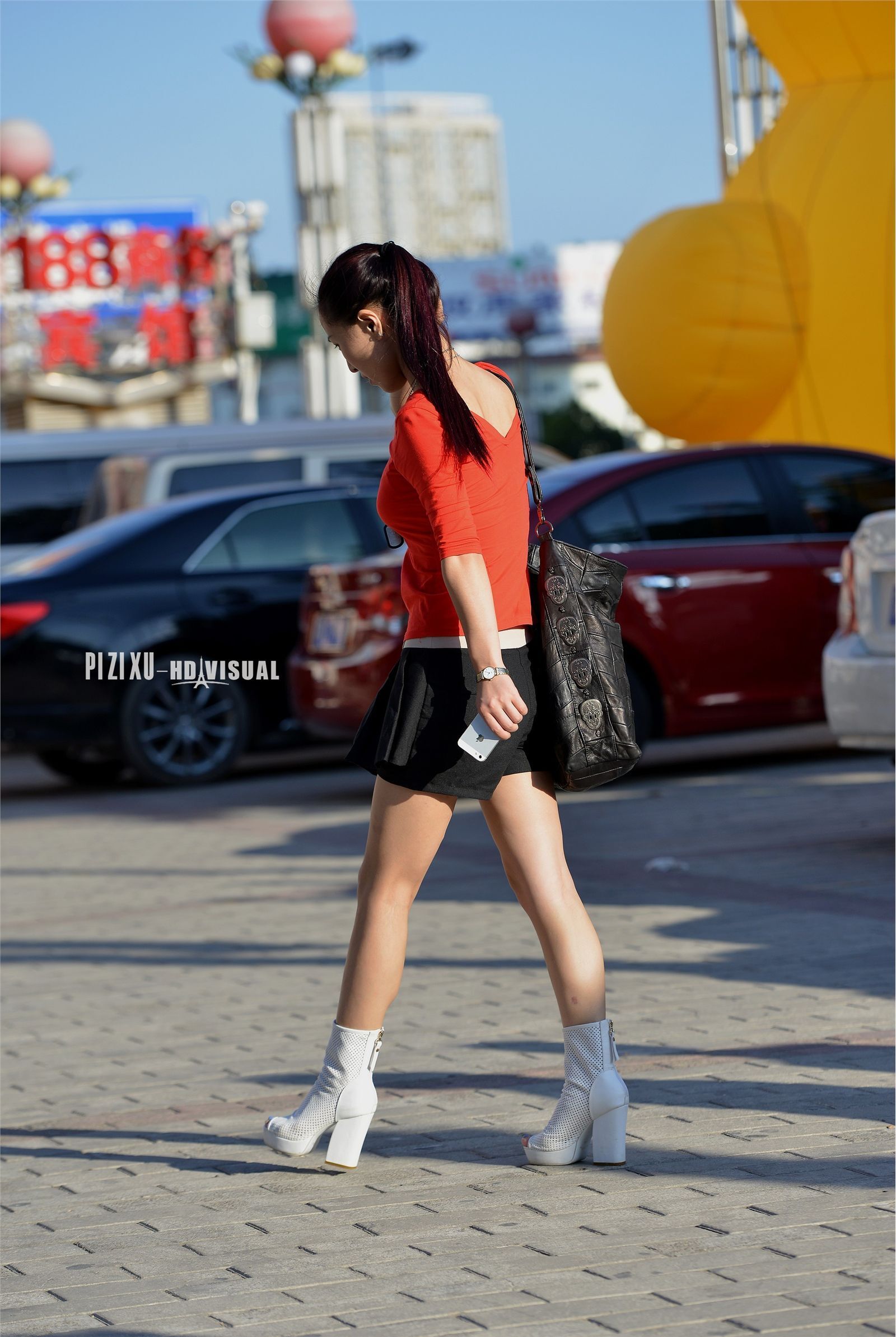 原创街拍丝袜美女080