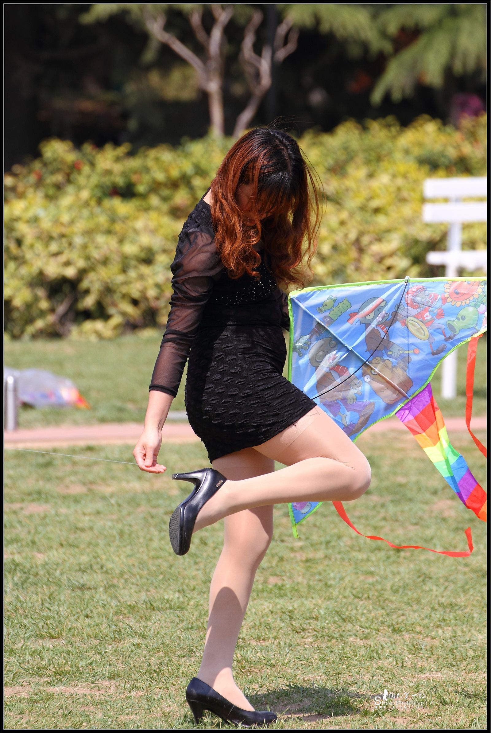 原创街拍丝袜美女080