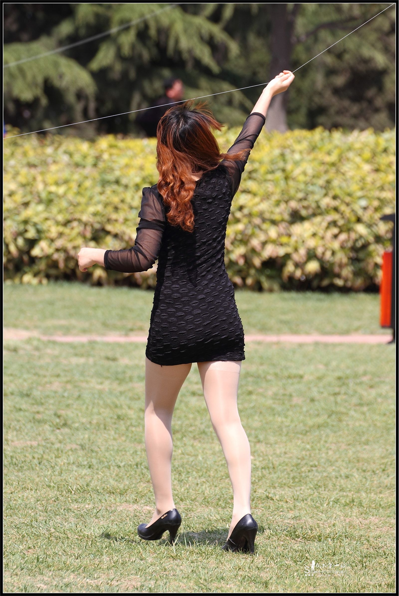 原创街拍丝袜美女080