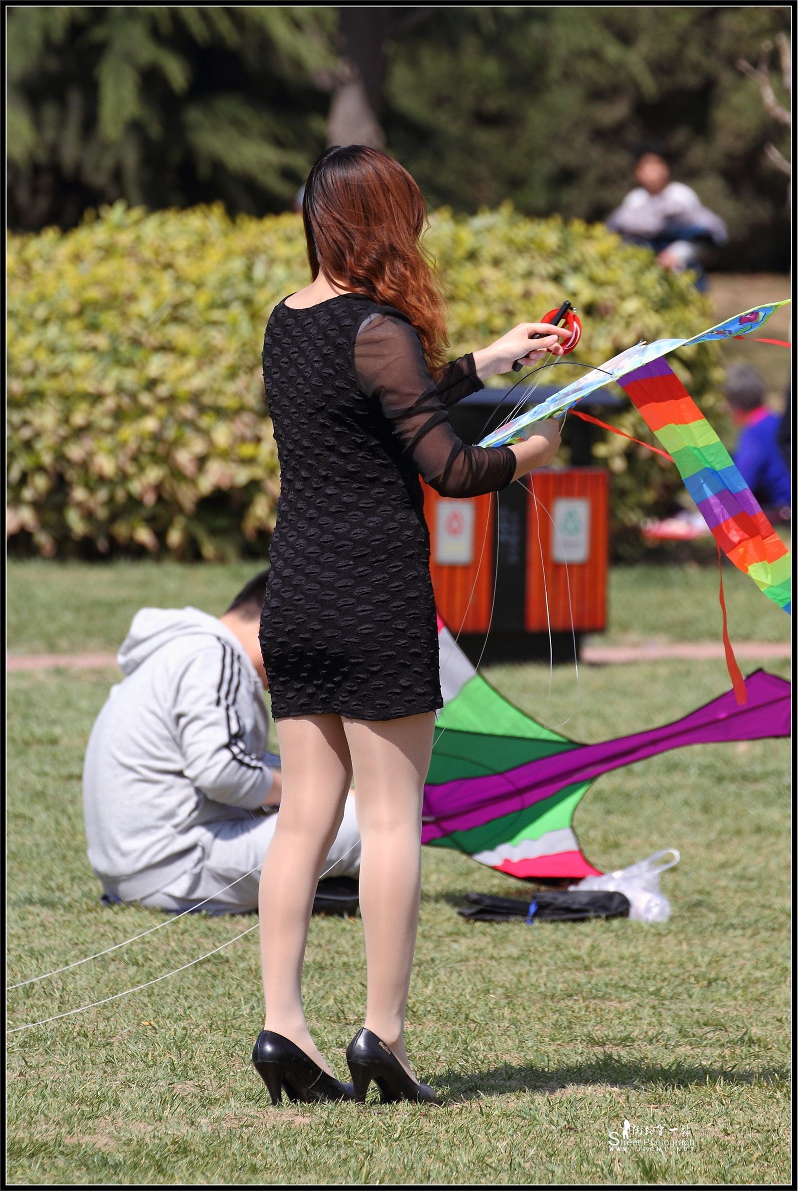 原创街拍丝袜美女080