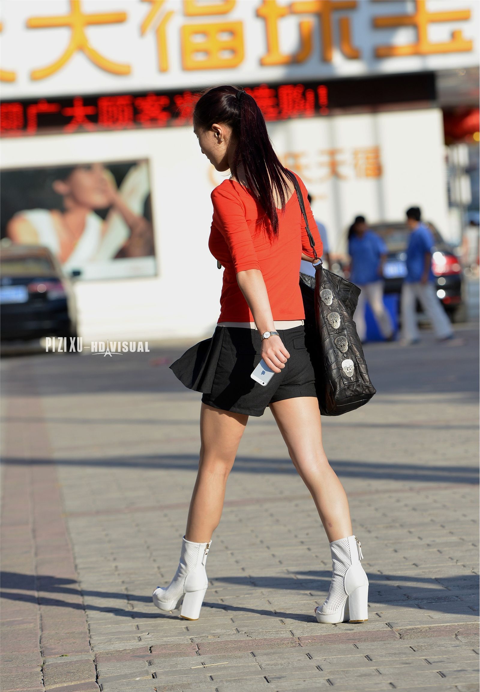 原创街拍丝袜美女080