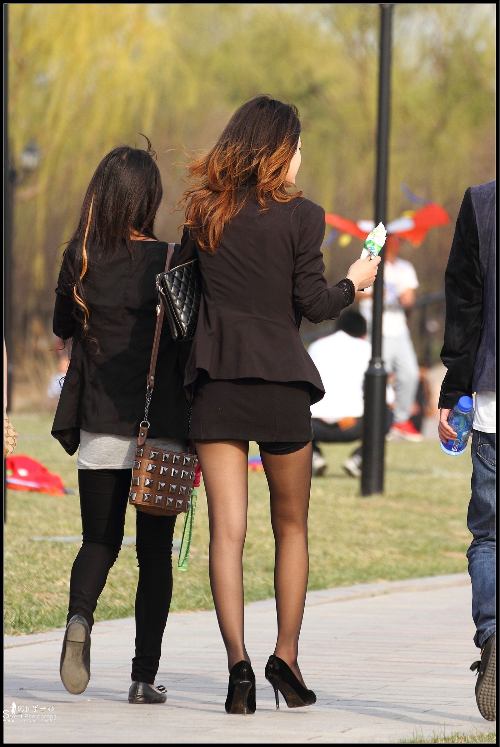 原创街拍丝袜美女080