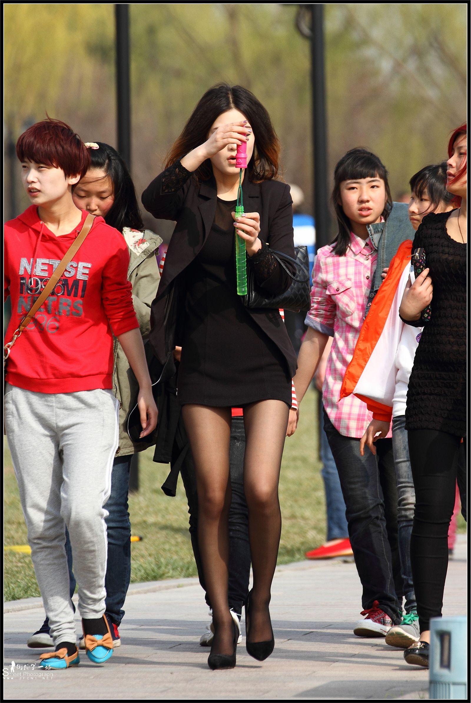 原创街拍丝袜美女080