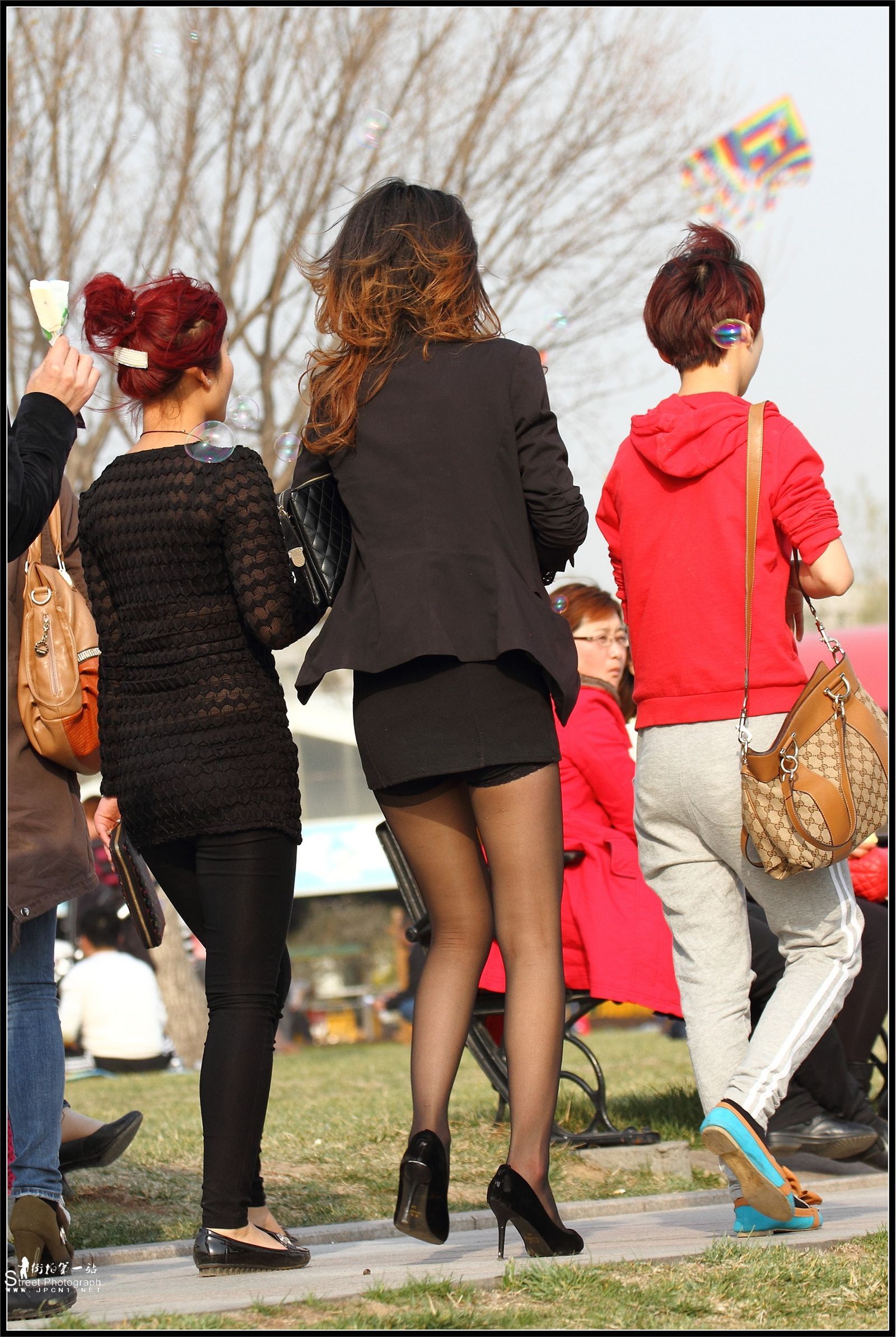 原创街拍丝袜美女080