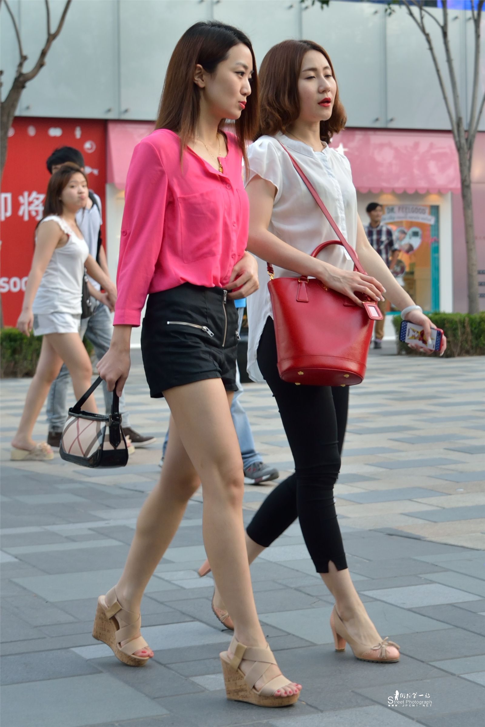 原创街拍丝袜美女053