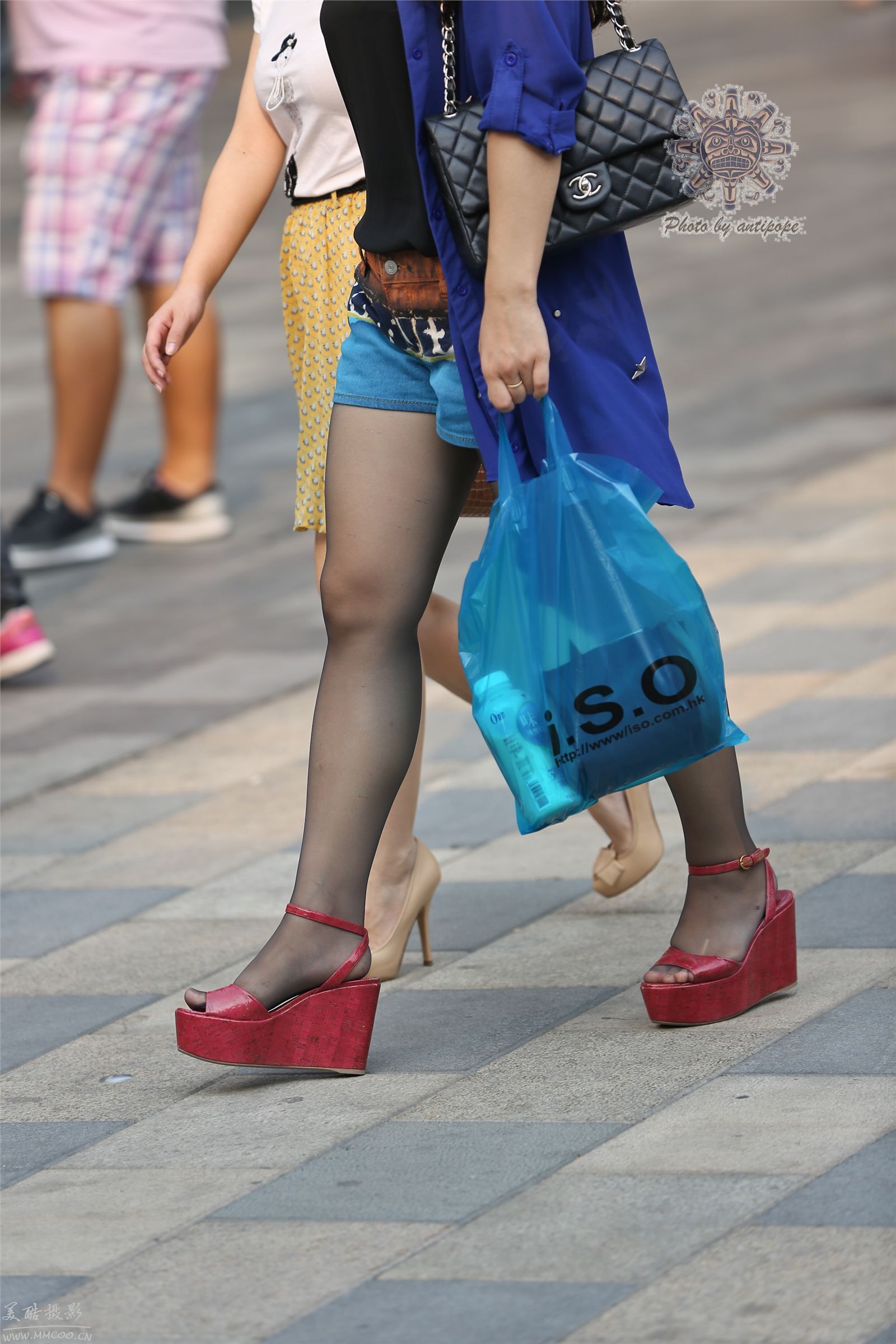 原创街拍丝袜美女053