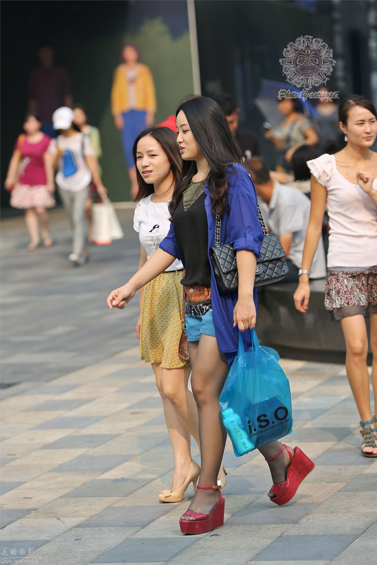 原创街拍丝袜美女053