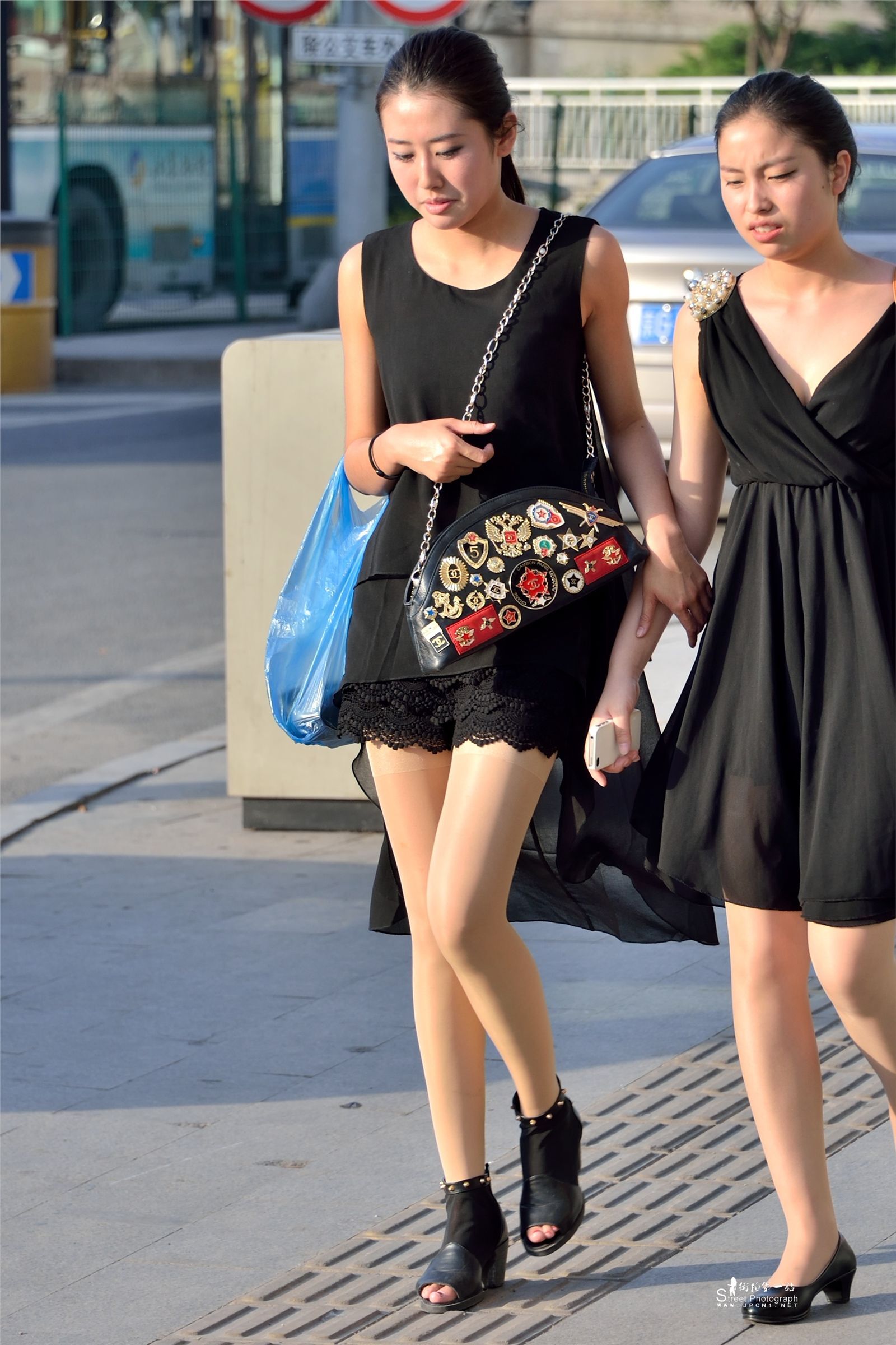 原创街拍丝袜美女054