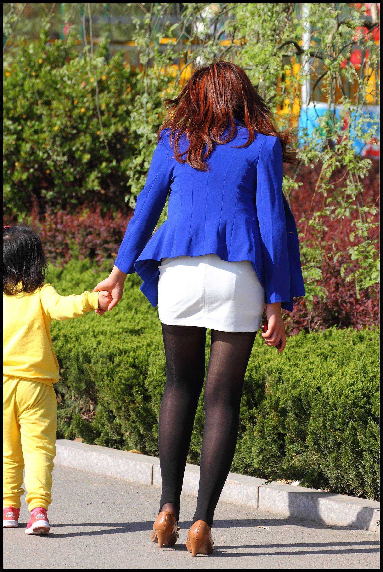 原创街拍丝袜美女054