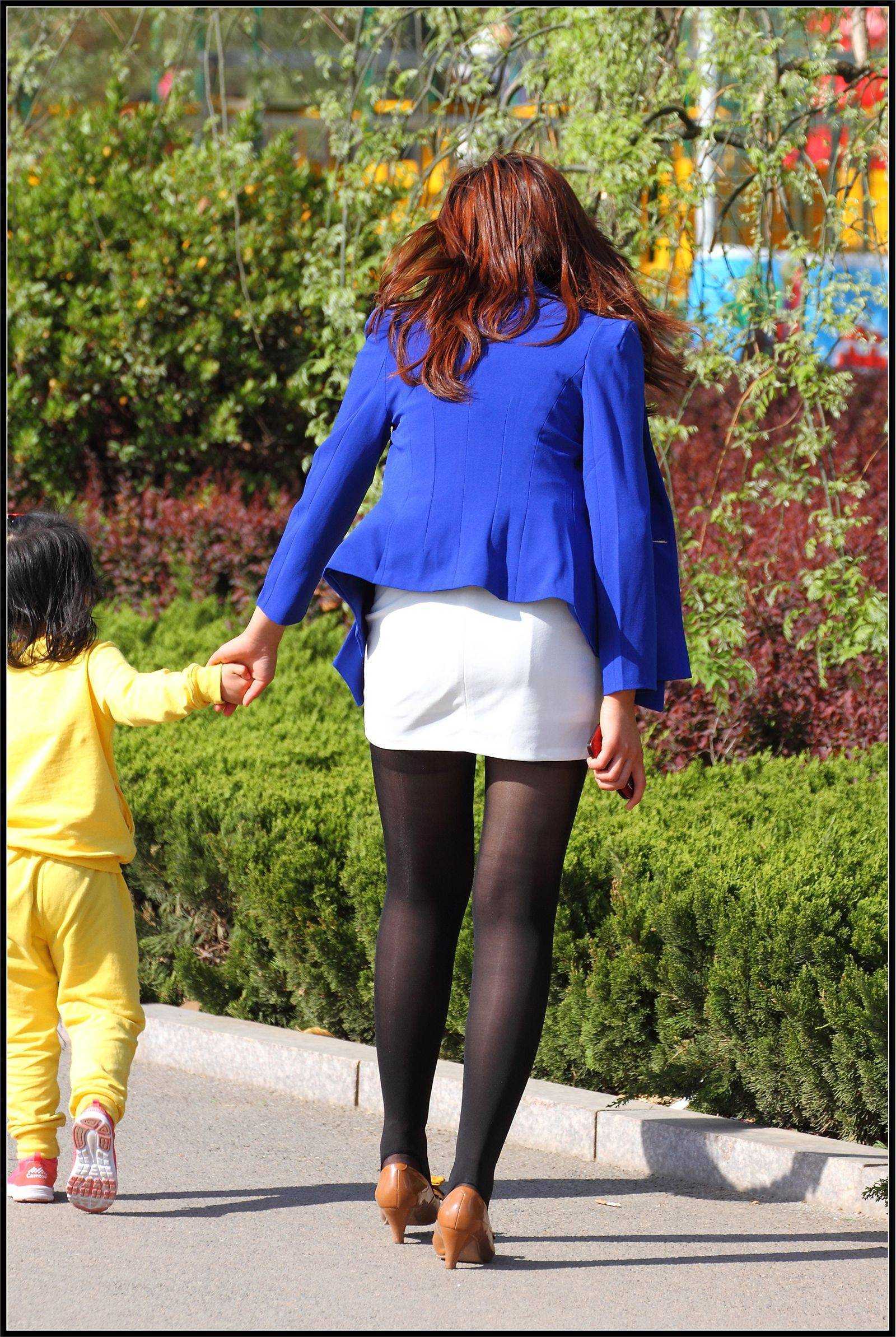 原创街拍丝袜美女054