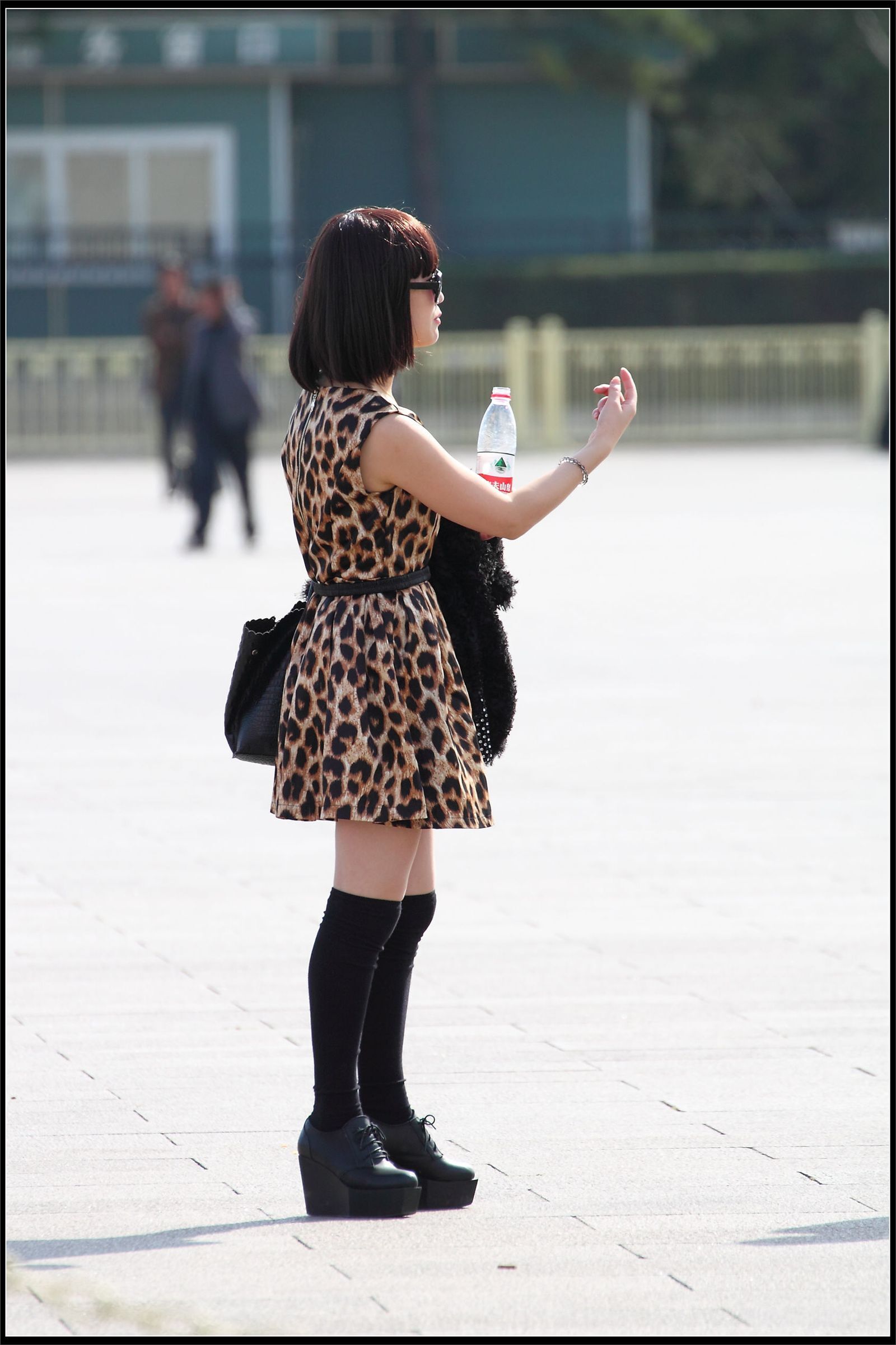 原创街拍丝袜美女054