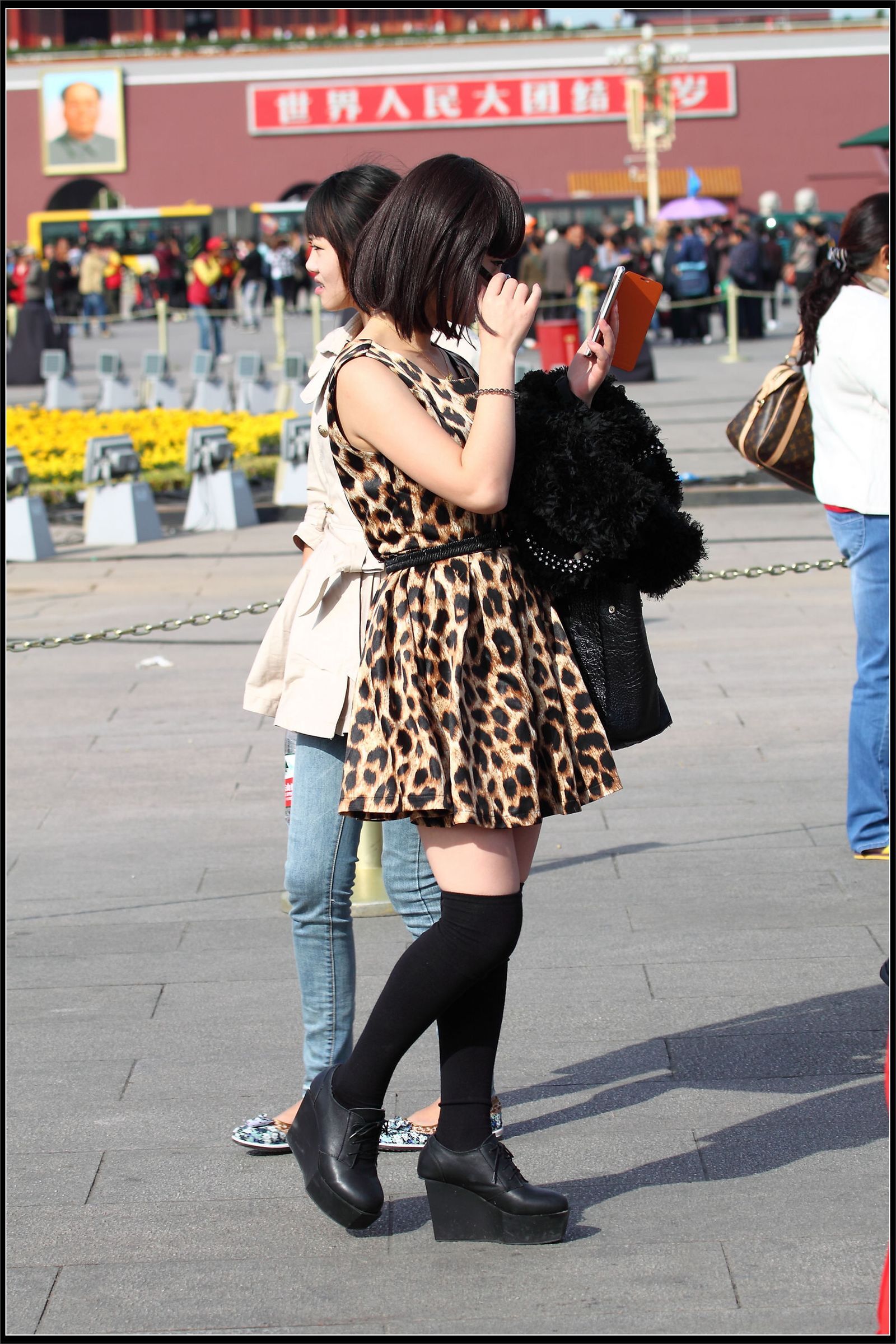 原创街拍丝袜美女054