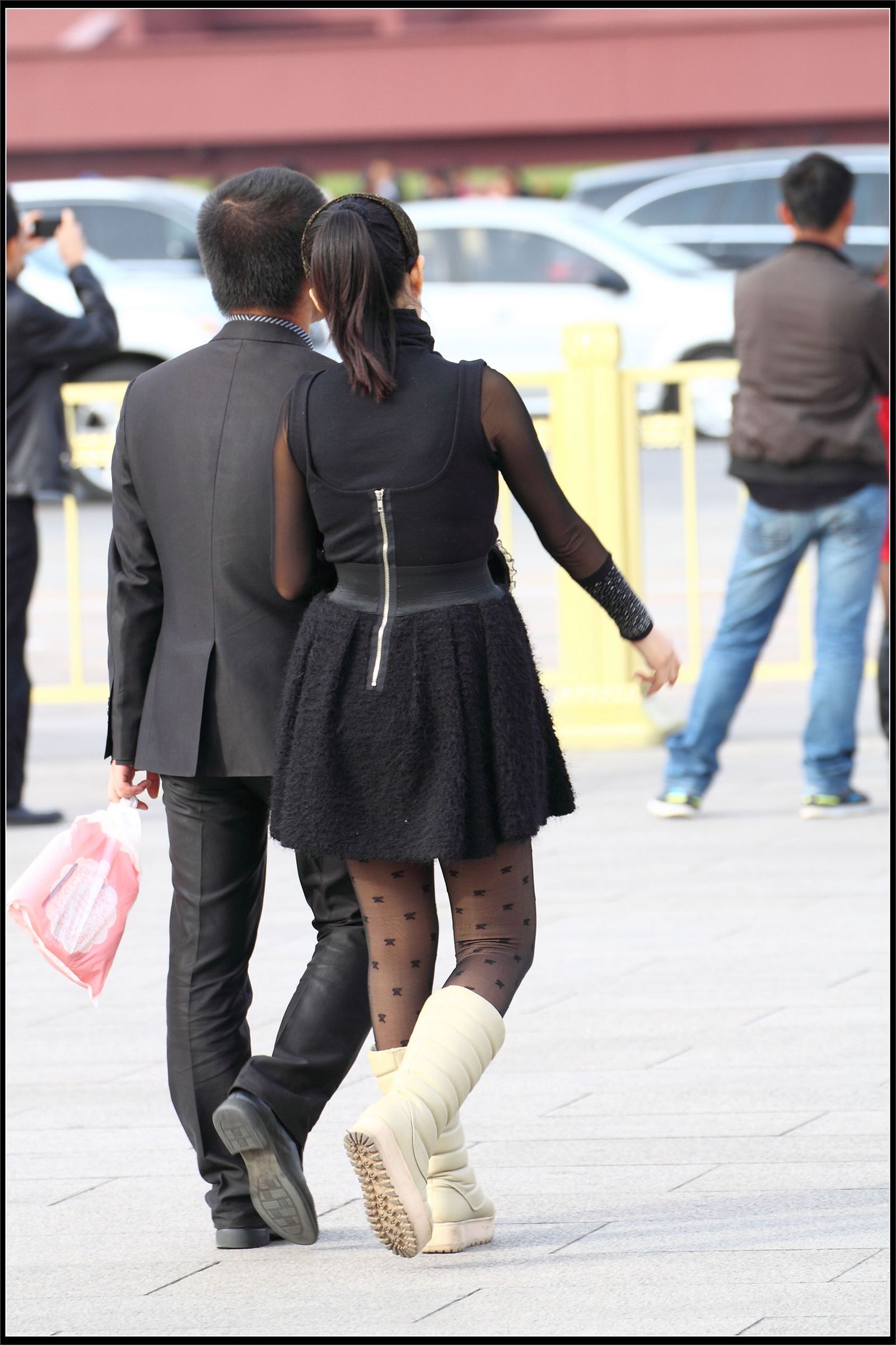 原创街拍丝袜美女054