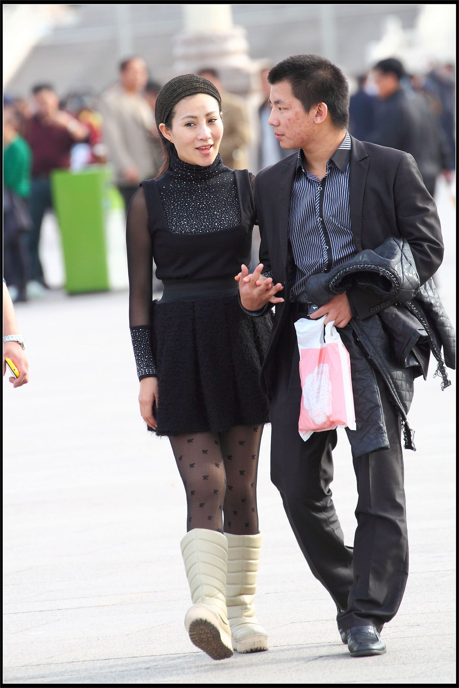 原创街拍丝袜美女054