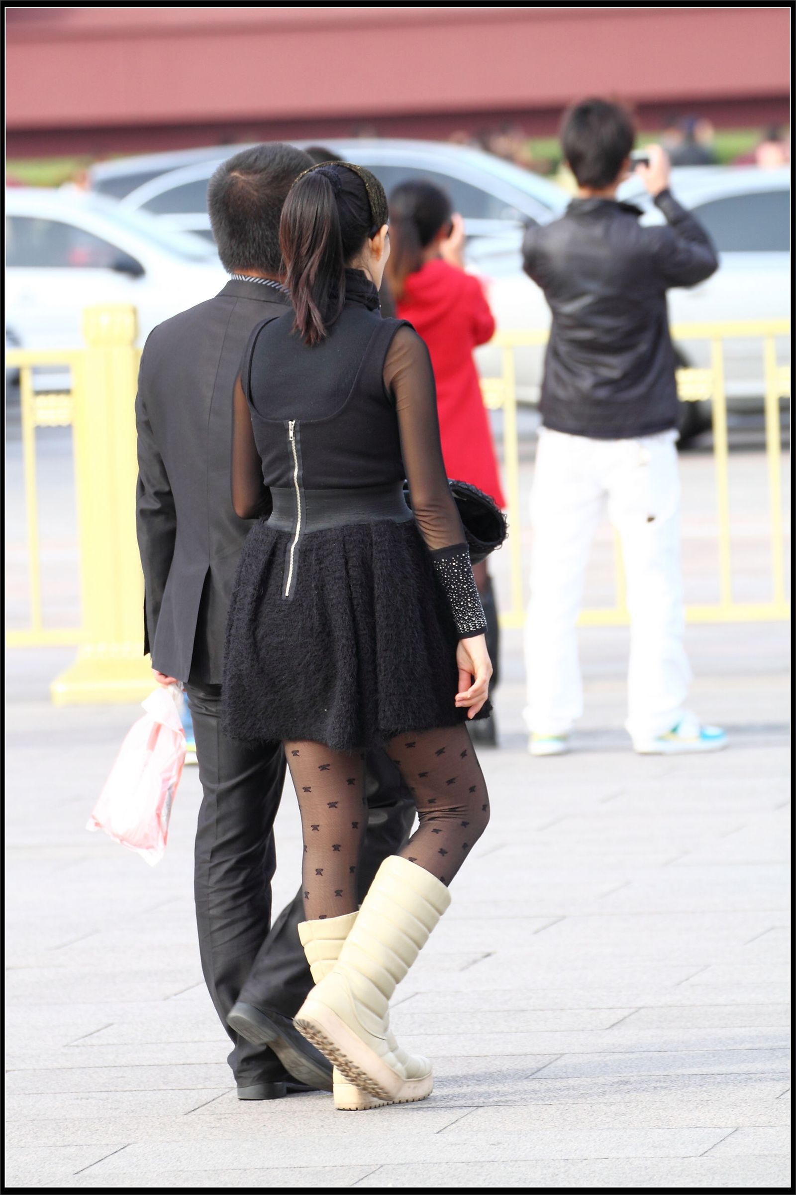 原创街拍丝袜美女054