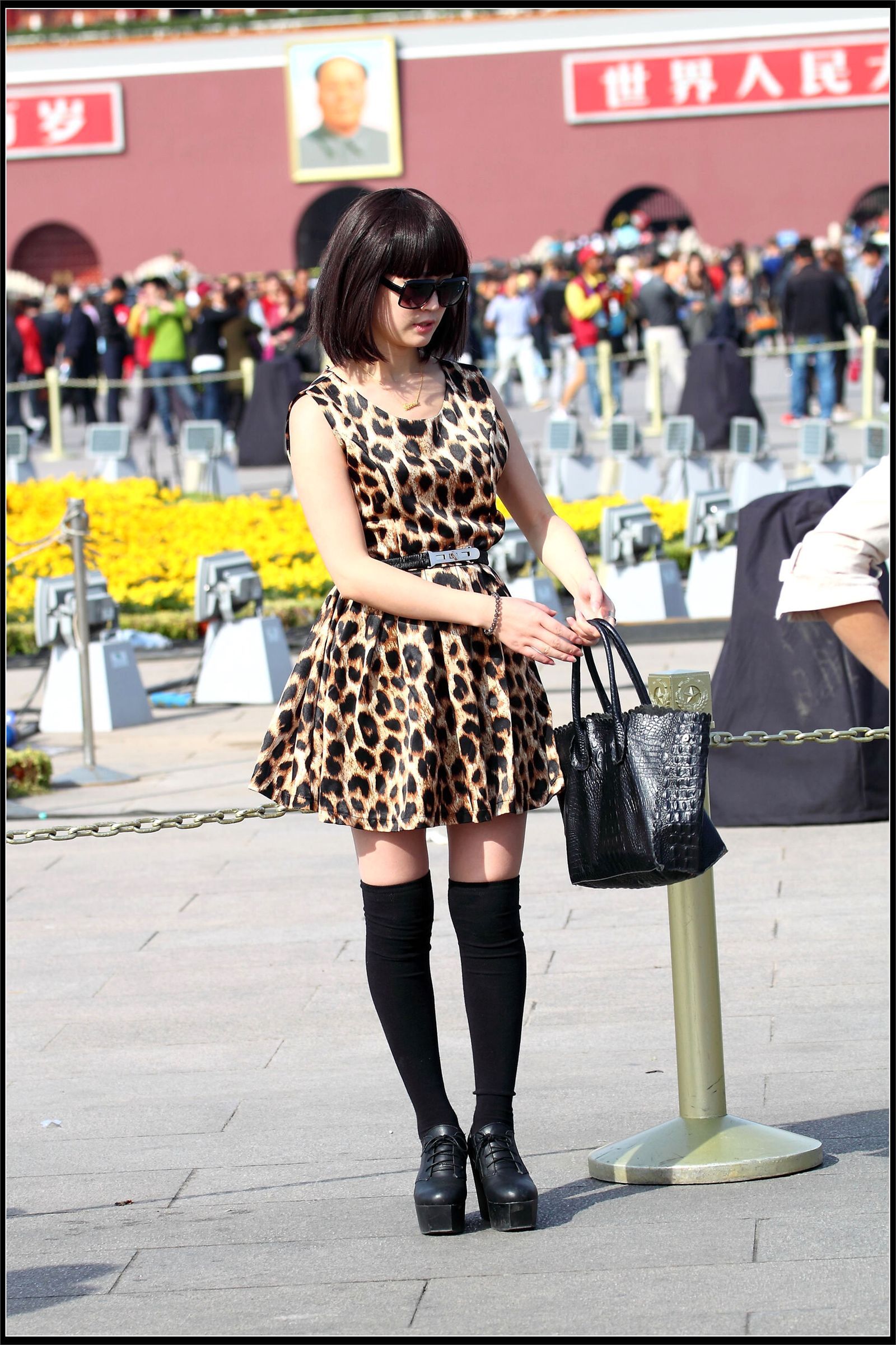 原创街拍丝袜美女054