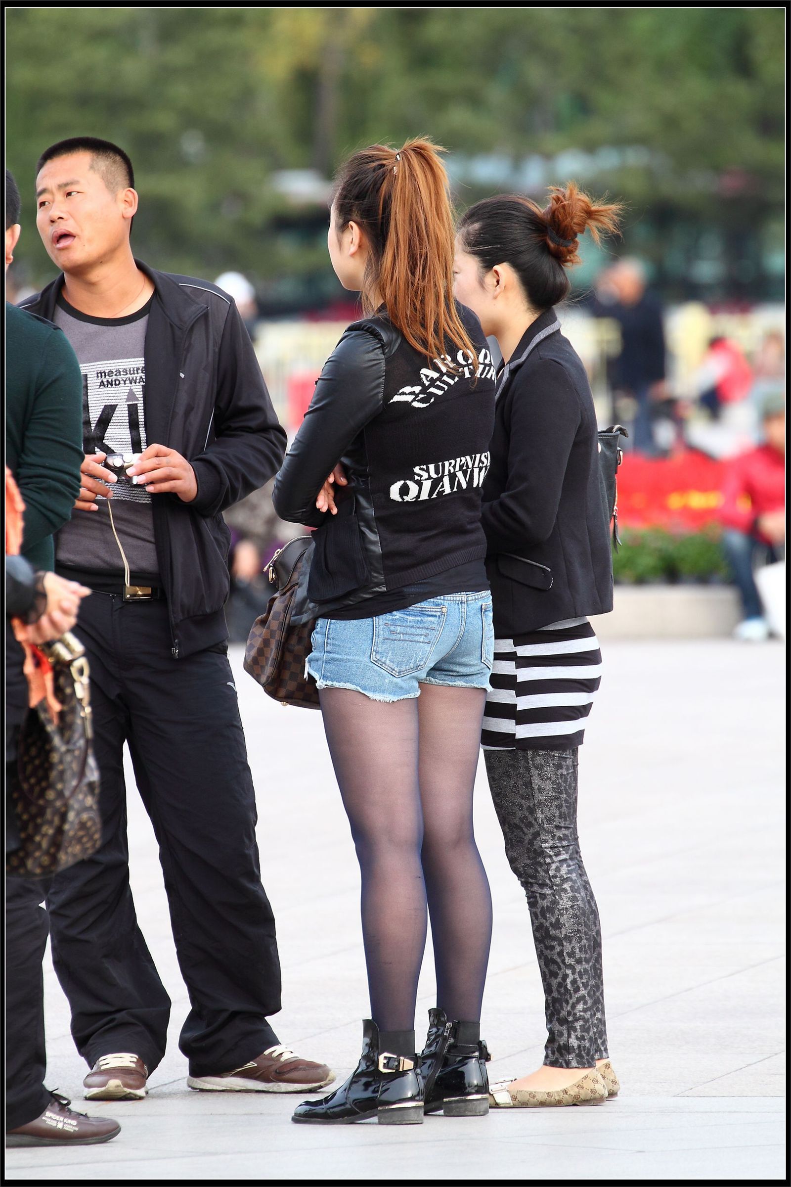 原创街拍丝袜美女055