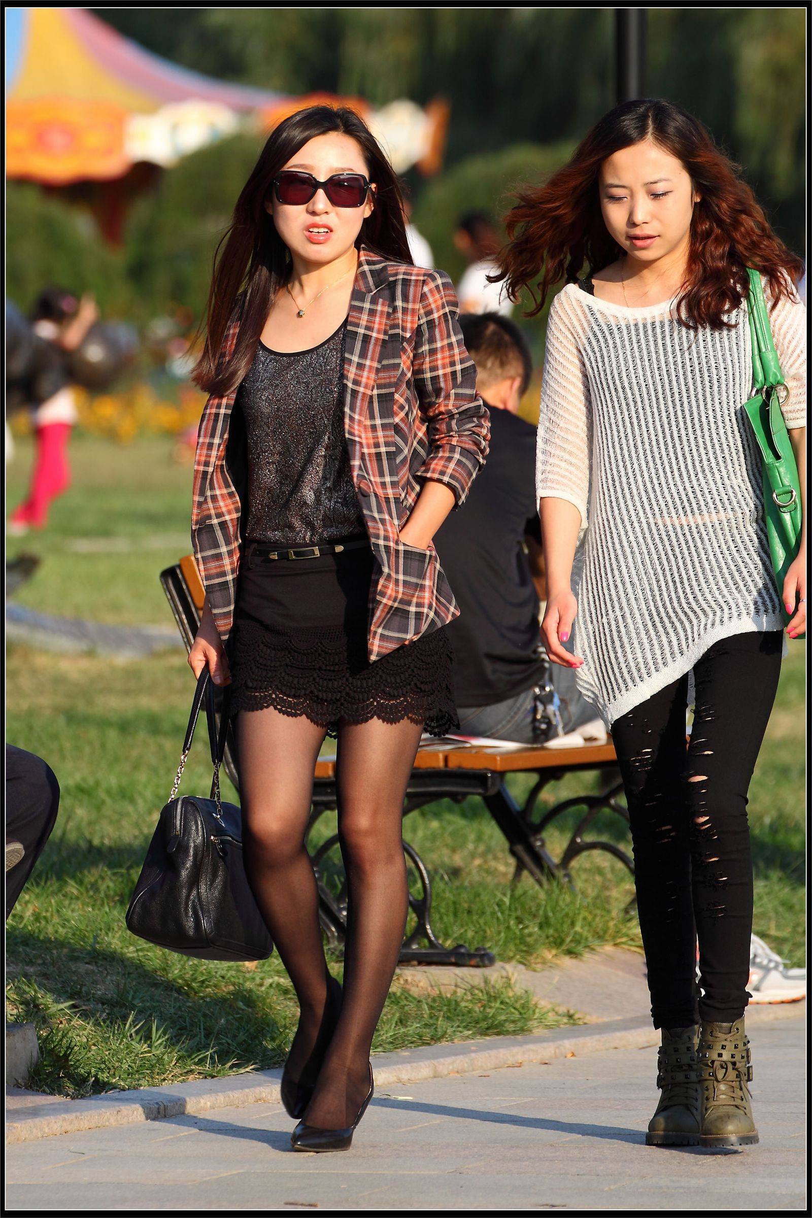 原创街拍丝袜美女055