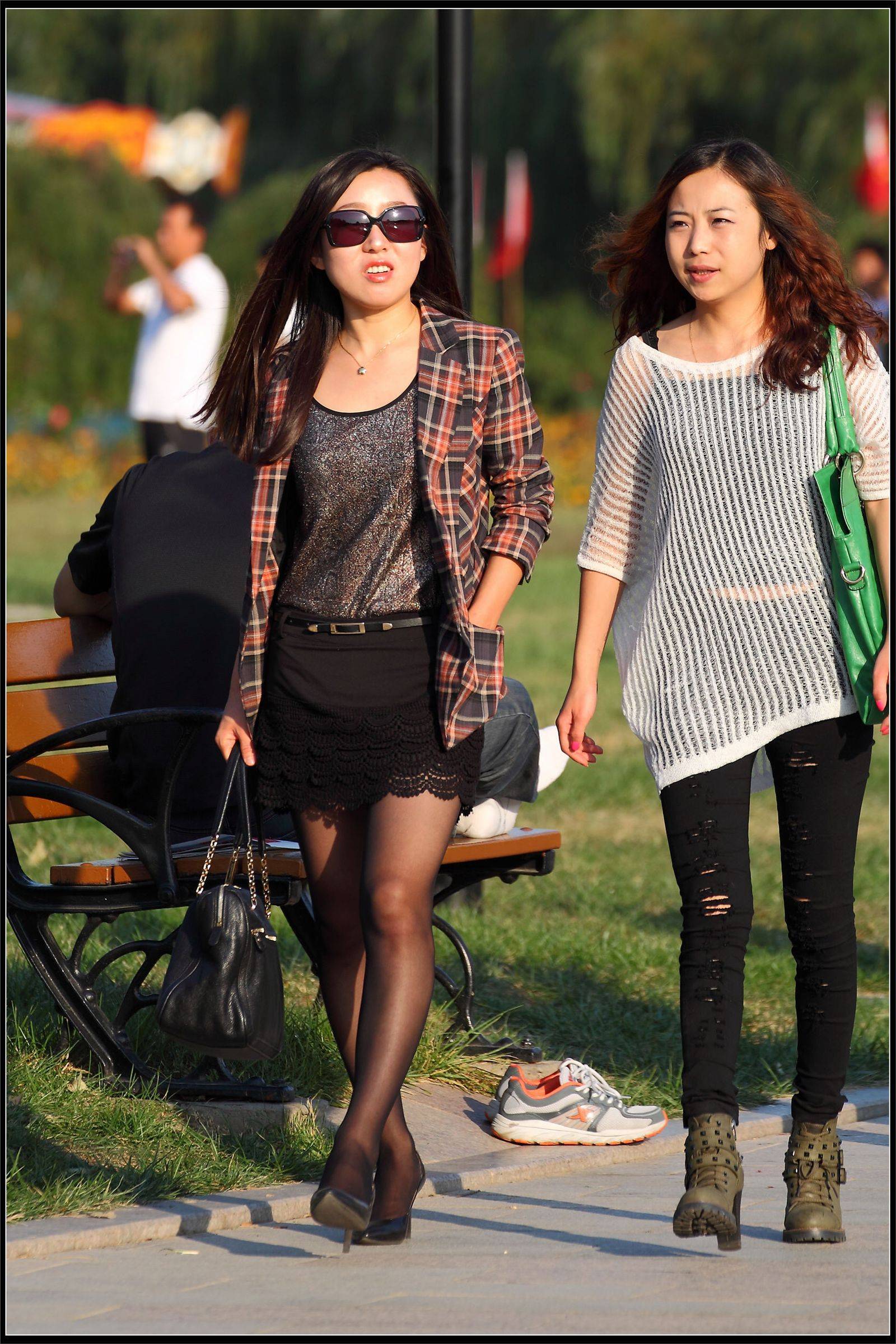 原创街拍丝袜美女055