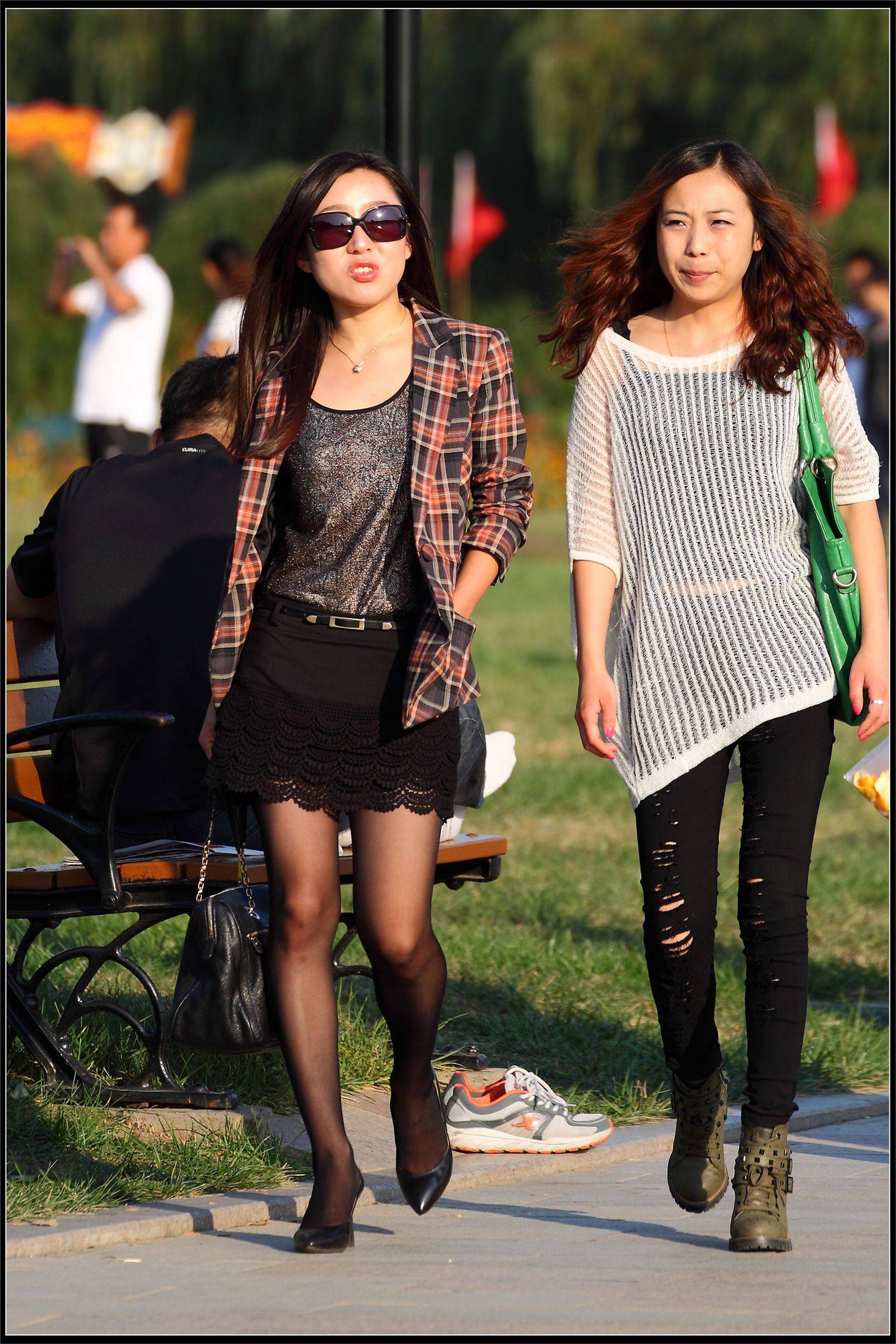 原创街拍丝袜美女055