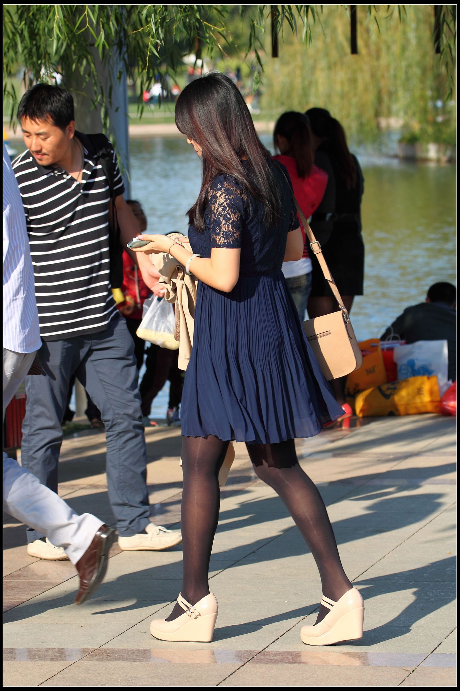 原创街拍丝袜美女055