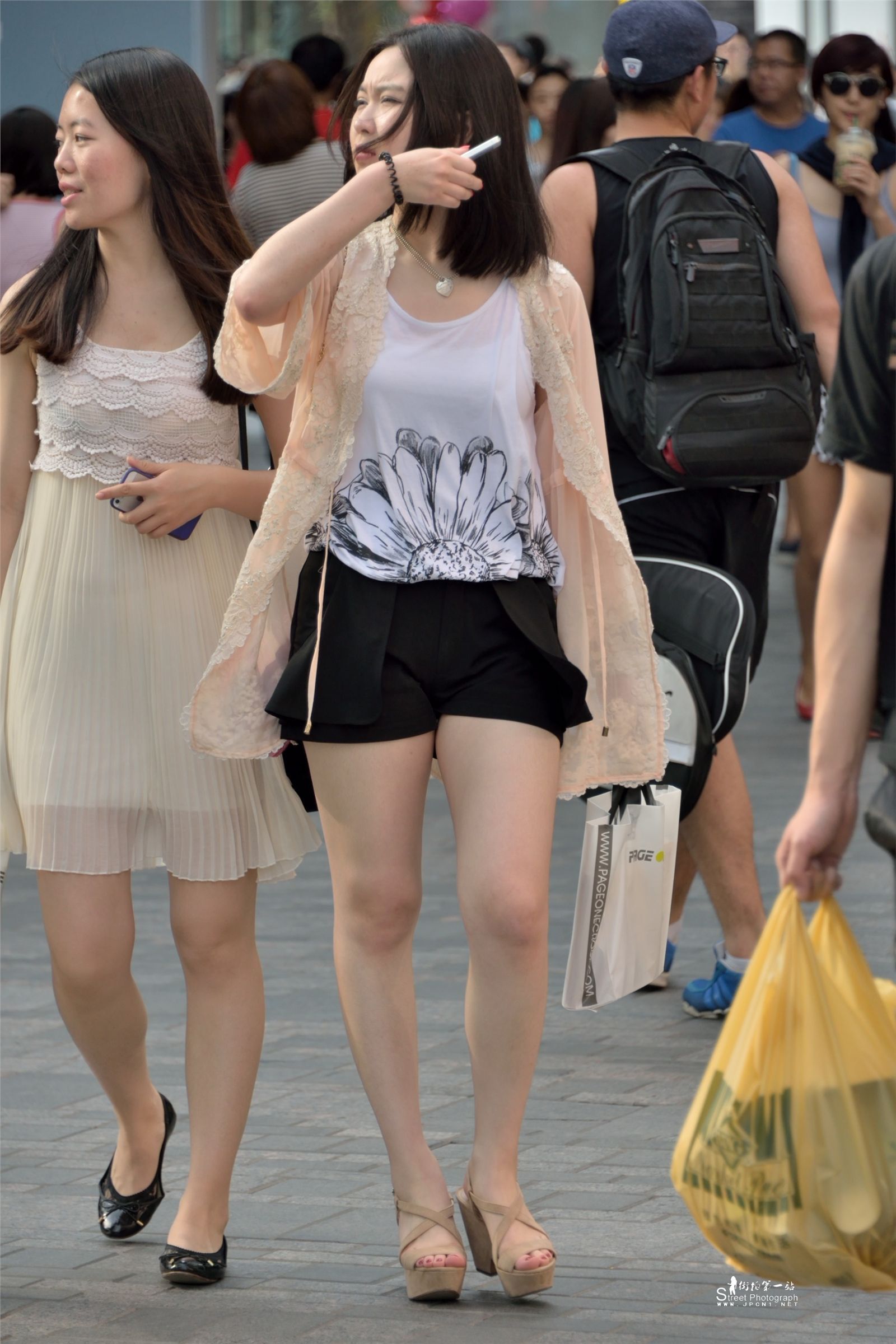 原创街拍丝袜美女055