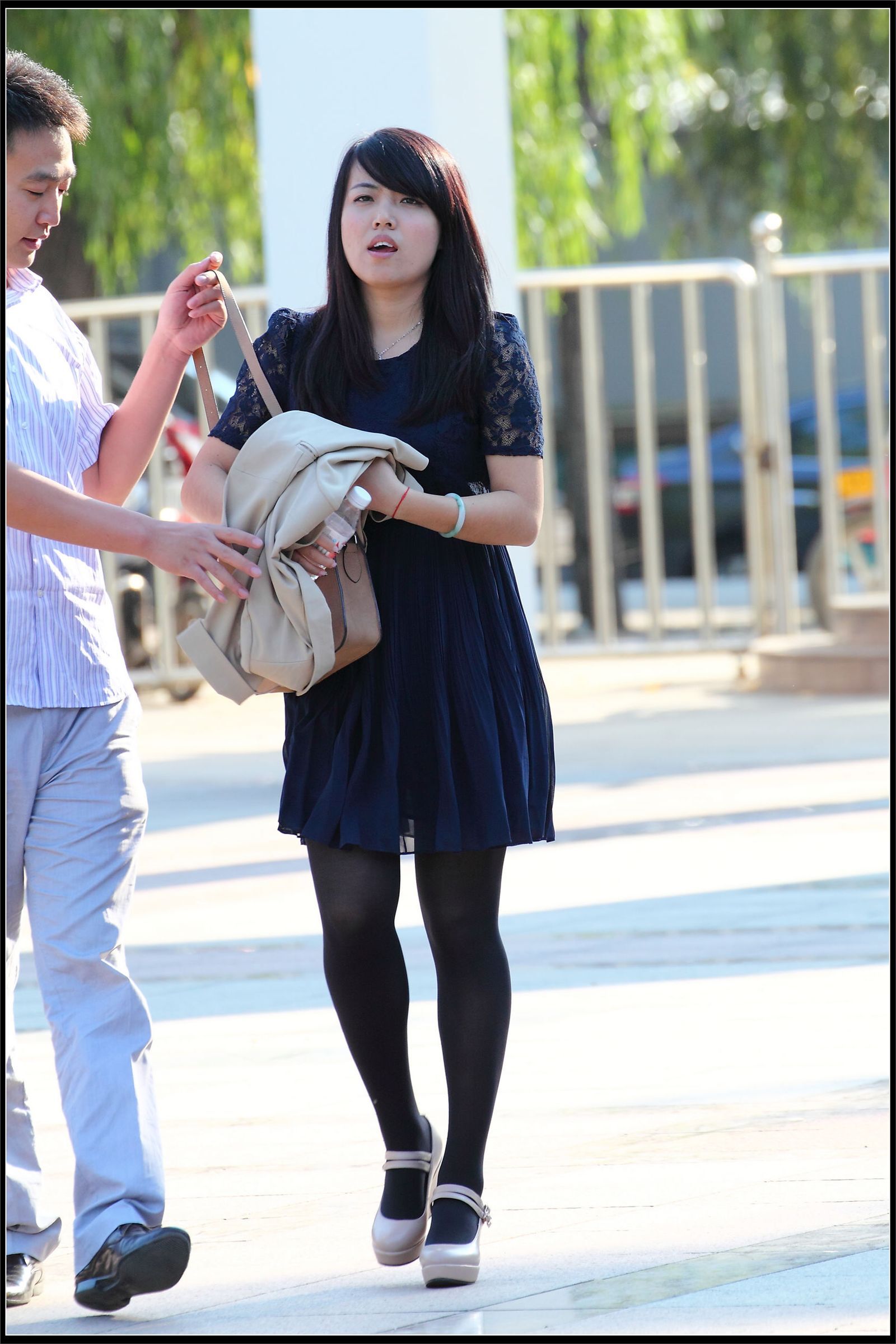 原创街拍丝袜美女055