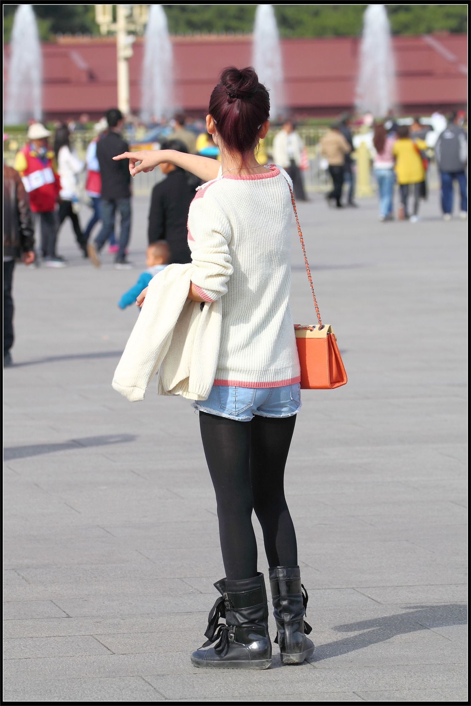 原创街拍丝袜美女055