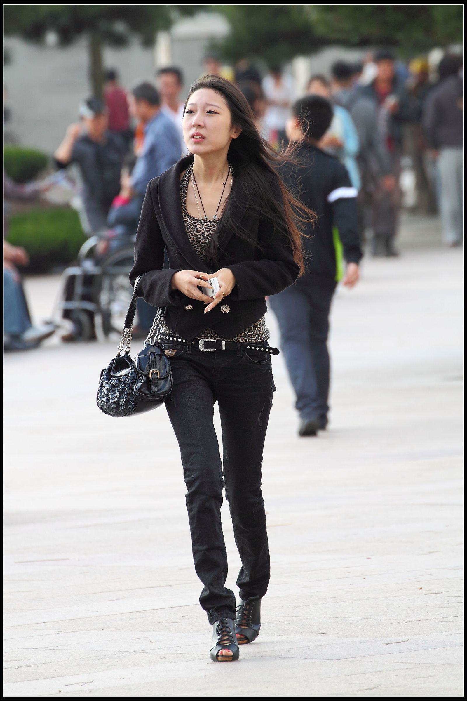 原创街拍丝袜美女055