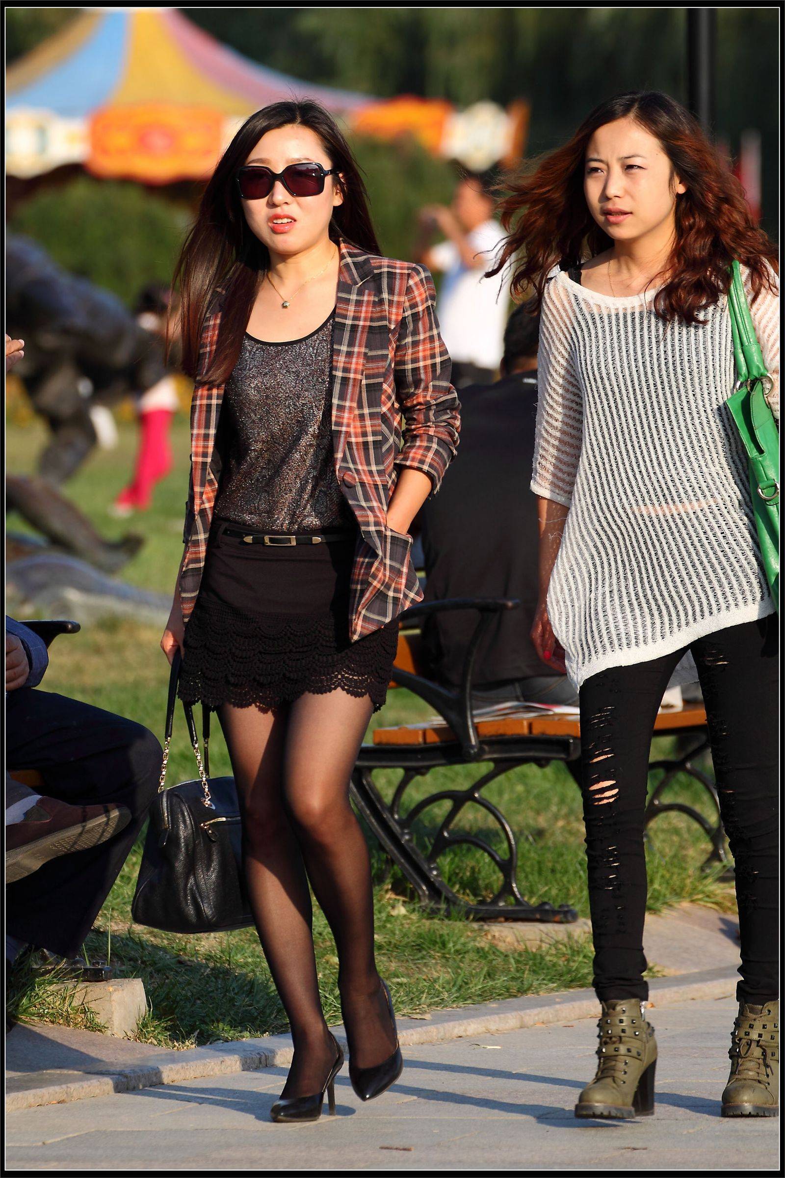 原创街拍丝袜美女055