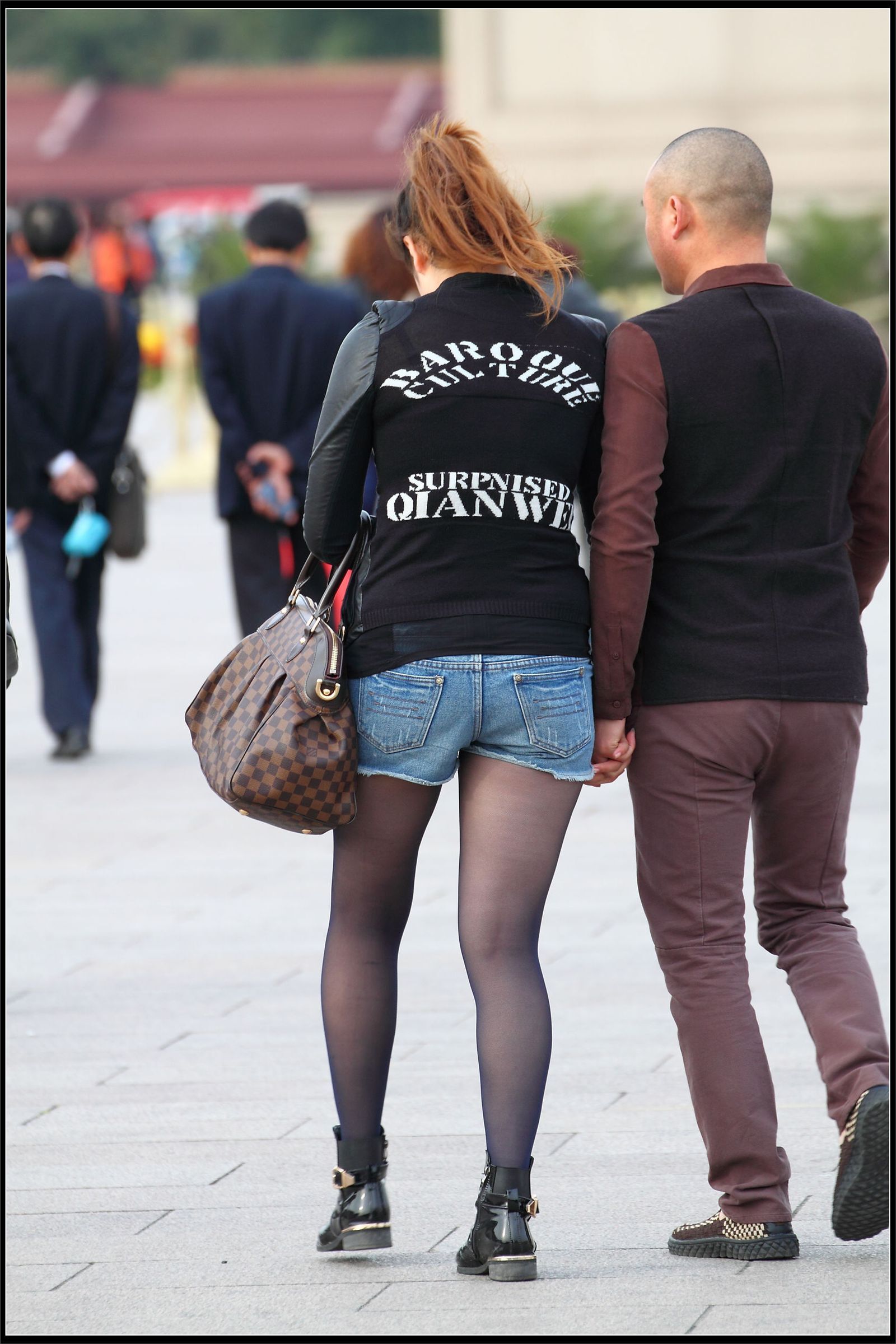 原创街拍丝袜美女055