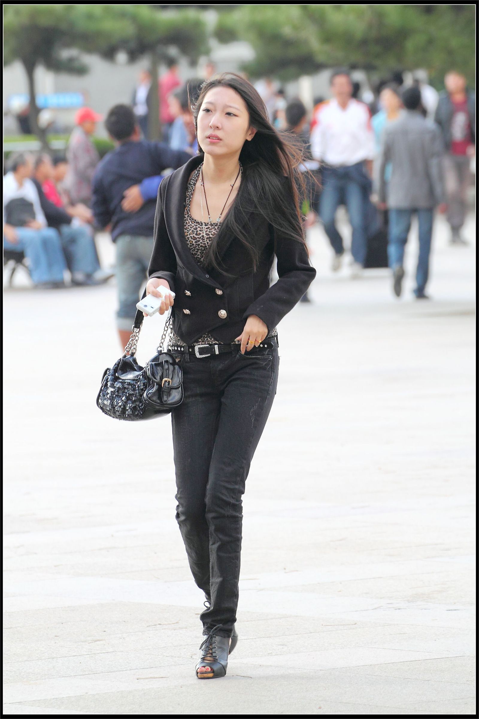 原创街拍丝袜美女055