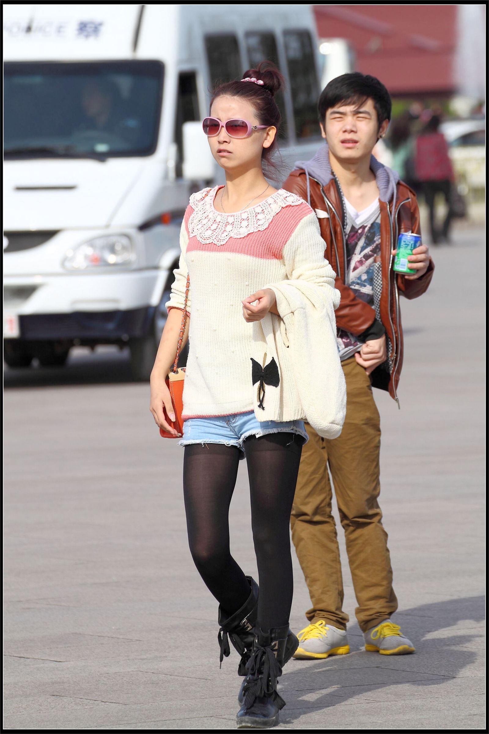 原创街拍丝袜美女055