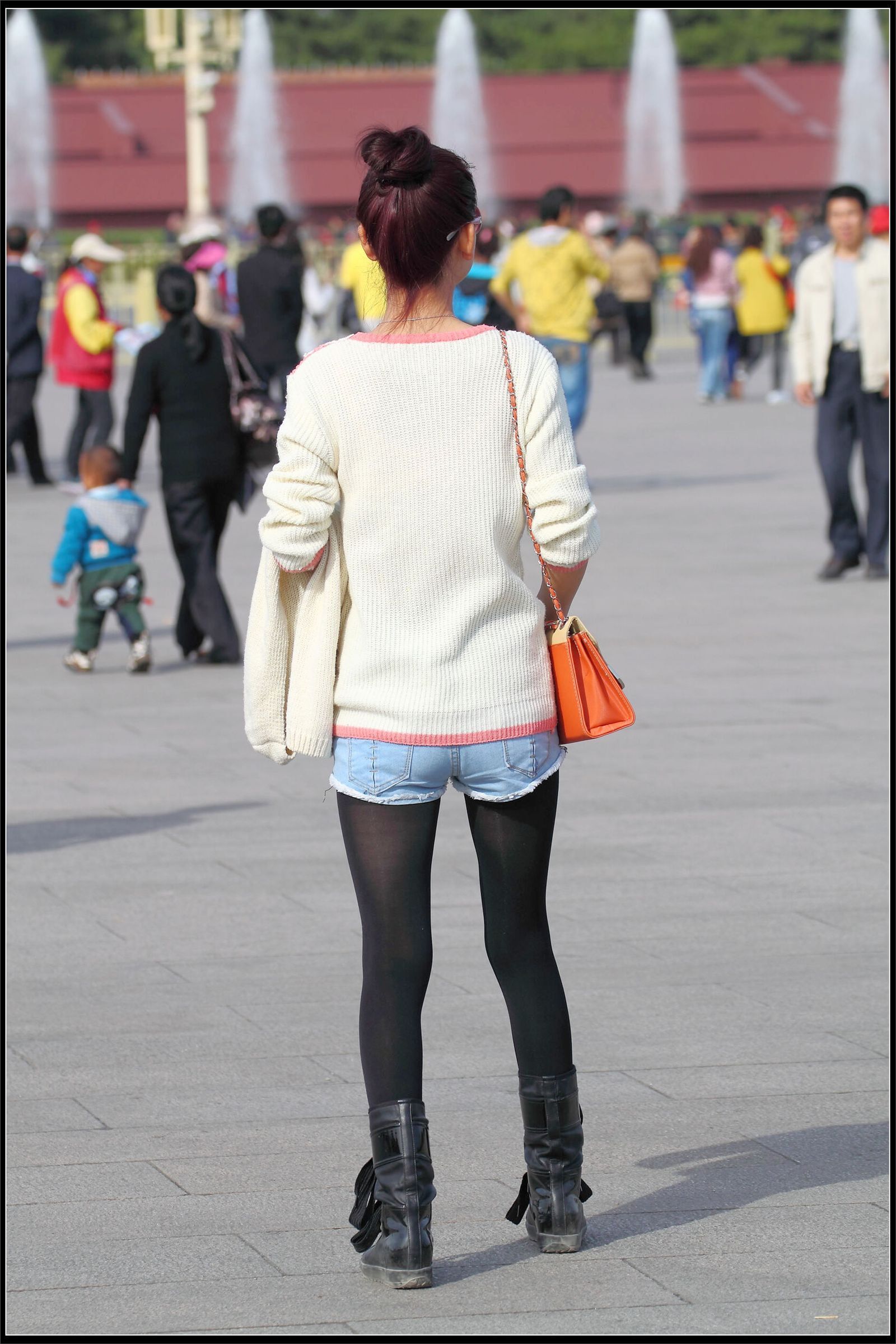 原创街拍丝袜美女055