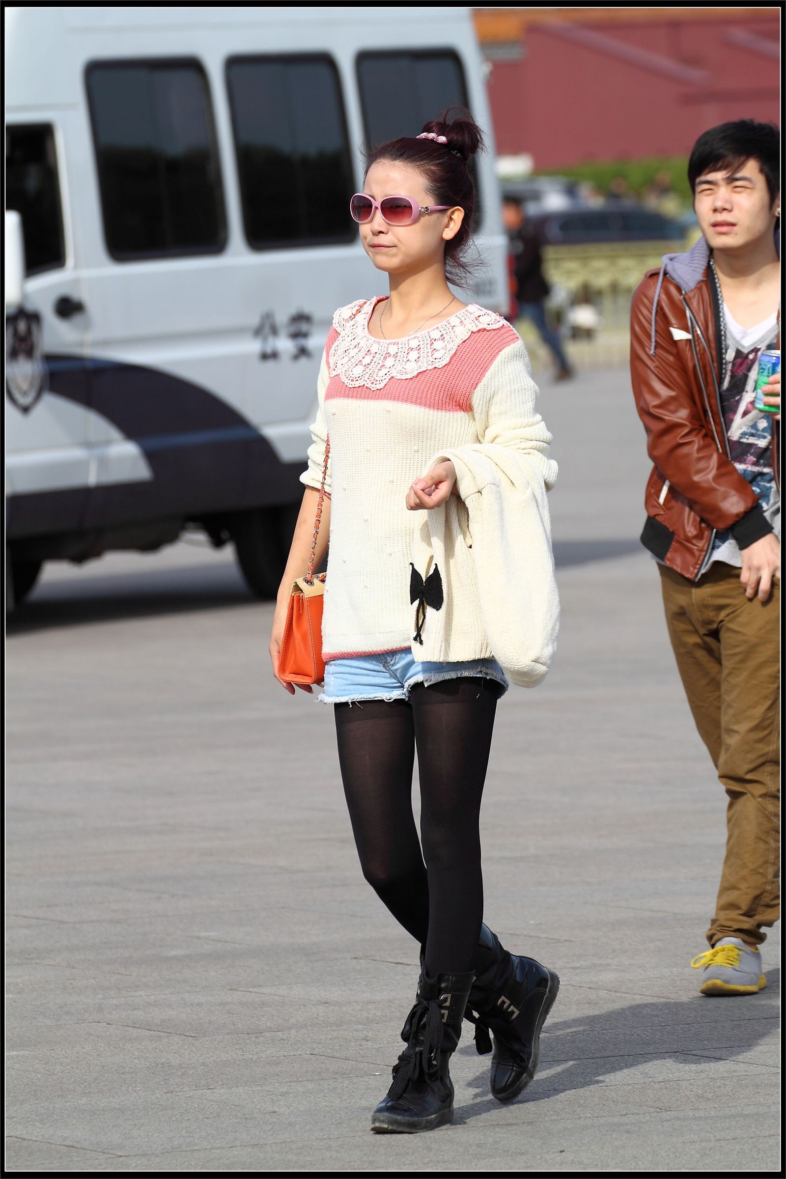 原创街拍丝袜美女055