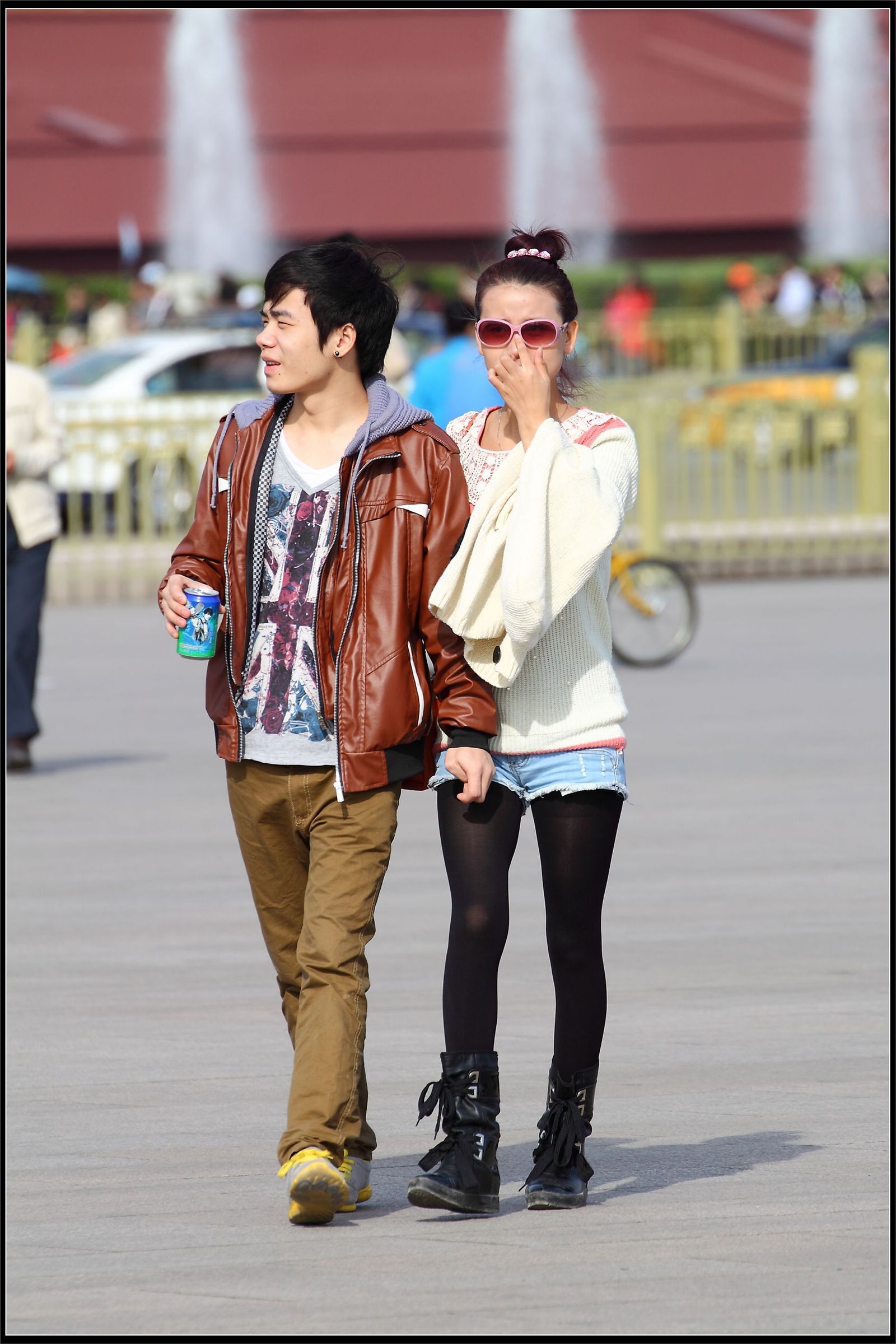 原创街拍丝袜美女055