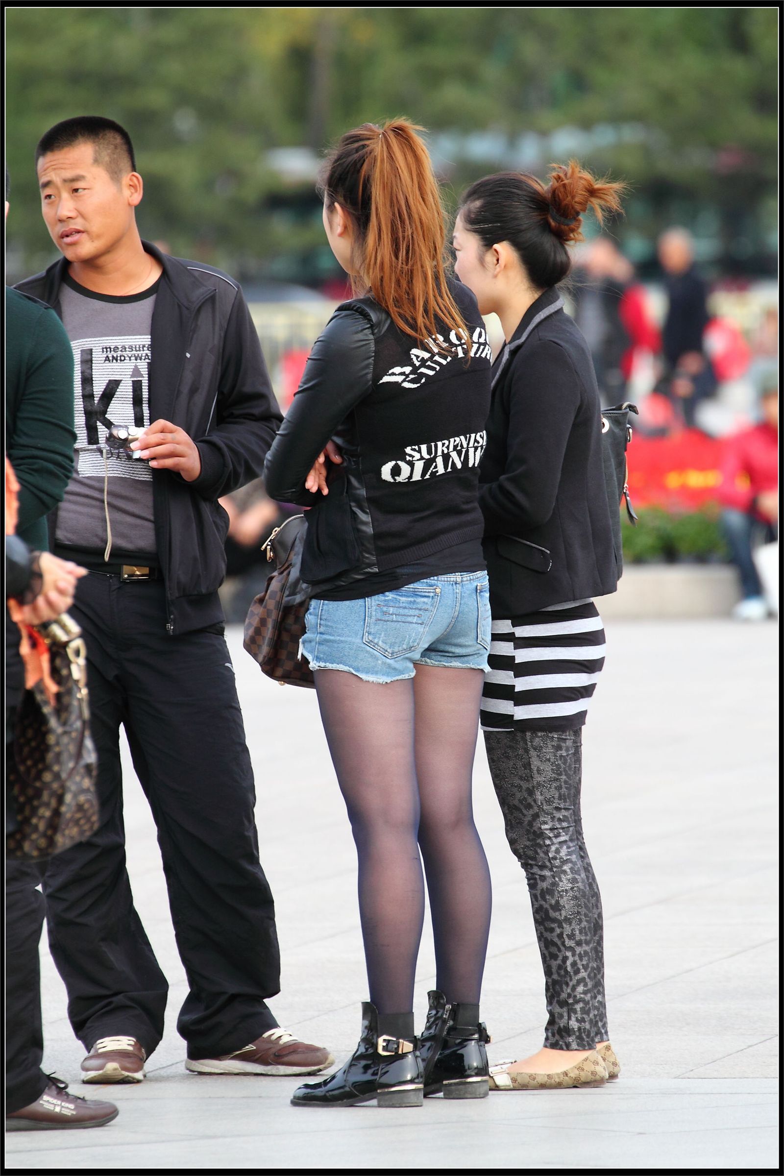 原创街拍丝袜美女055