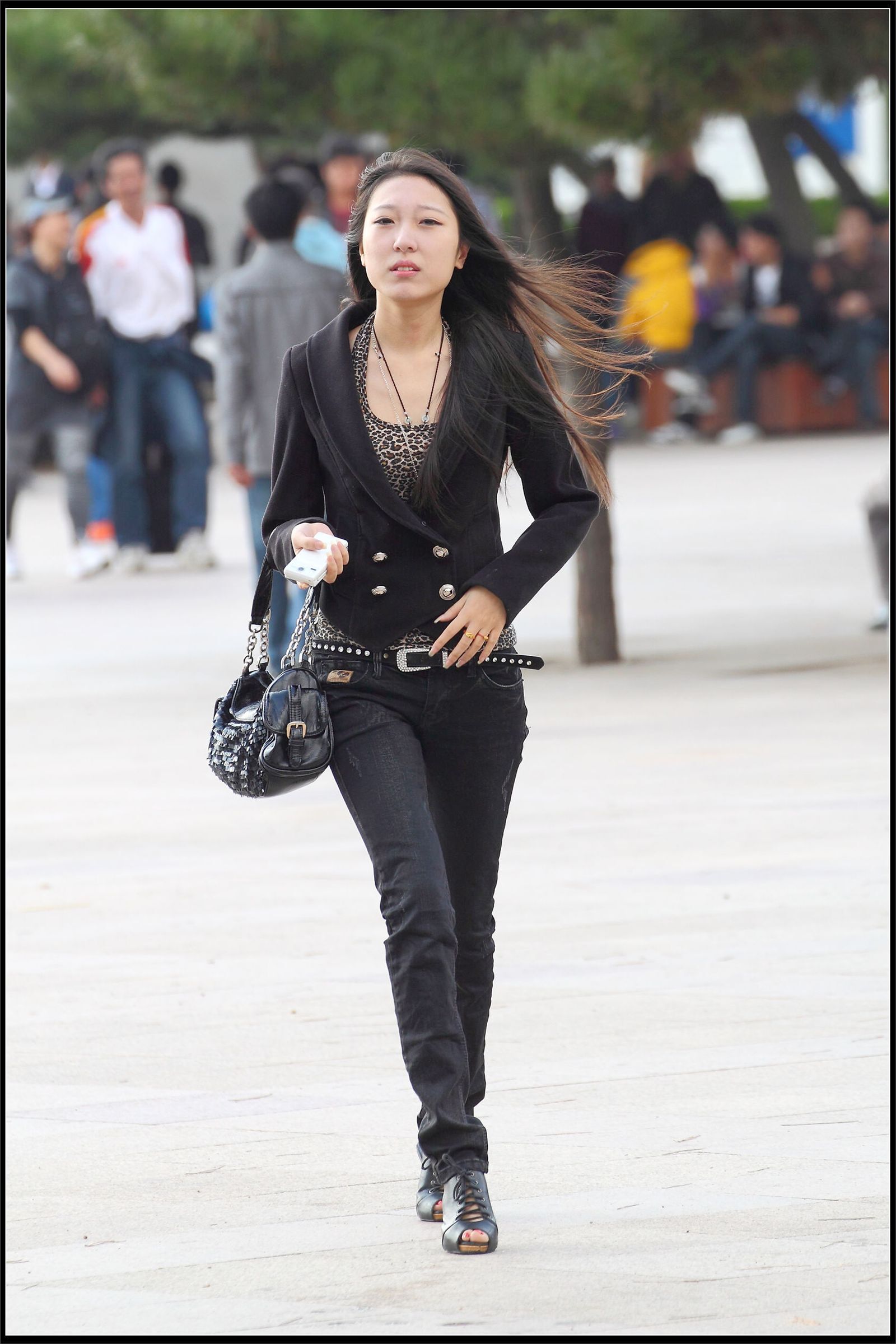 原创街拍丝袜美女055