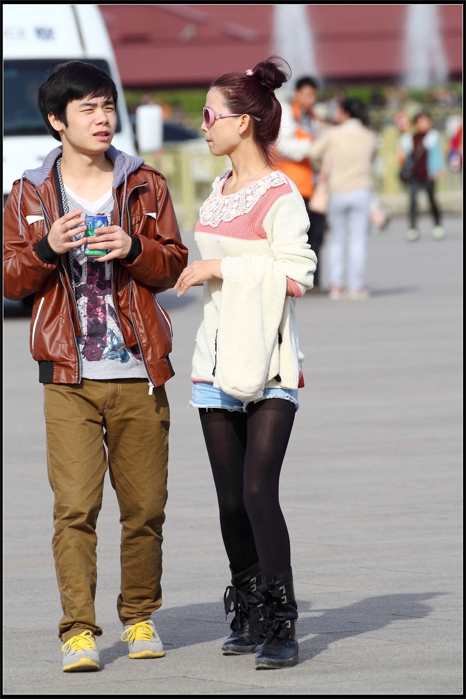 原创街拍丝袜美女055