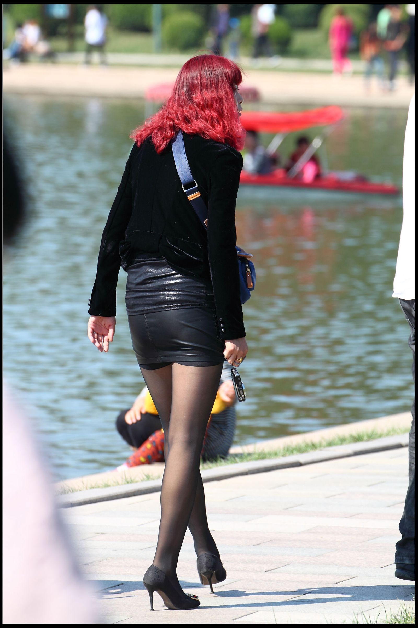 原创街拍丝袜美女055