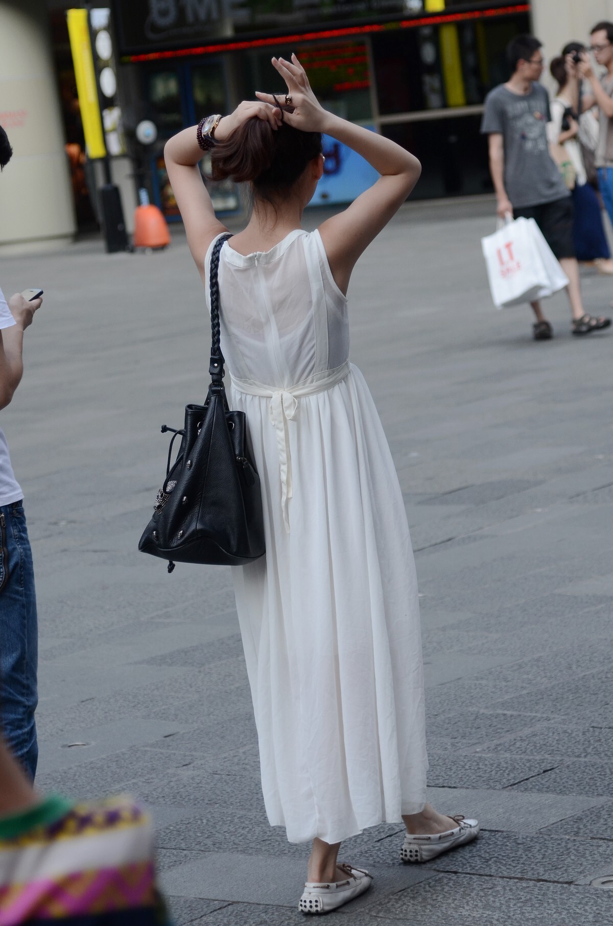 原创街拍丝袜美女056