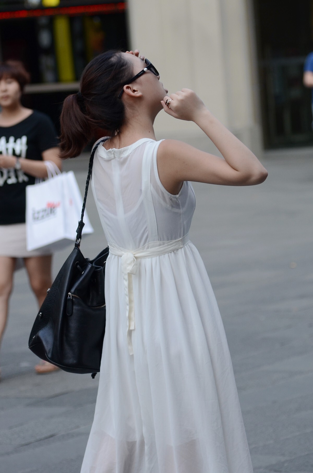 原创街拍丝袜美女056