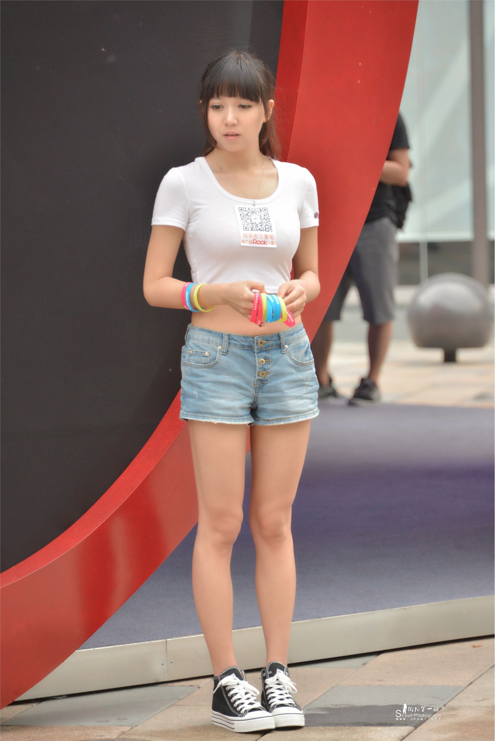 原创街拍丝袜美女056